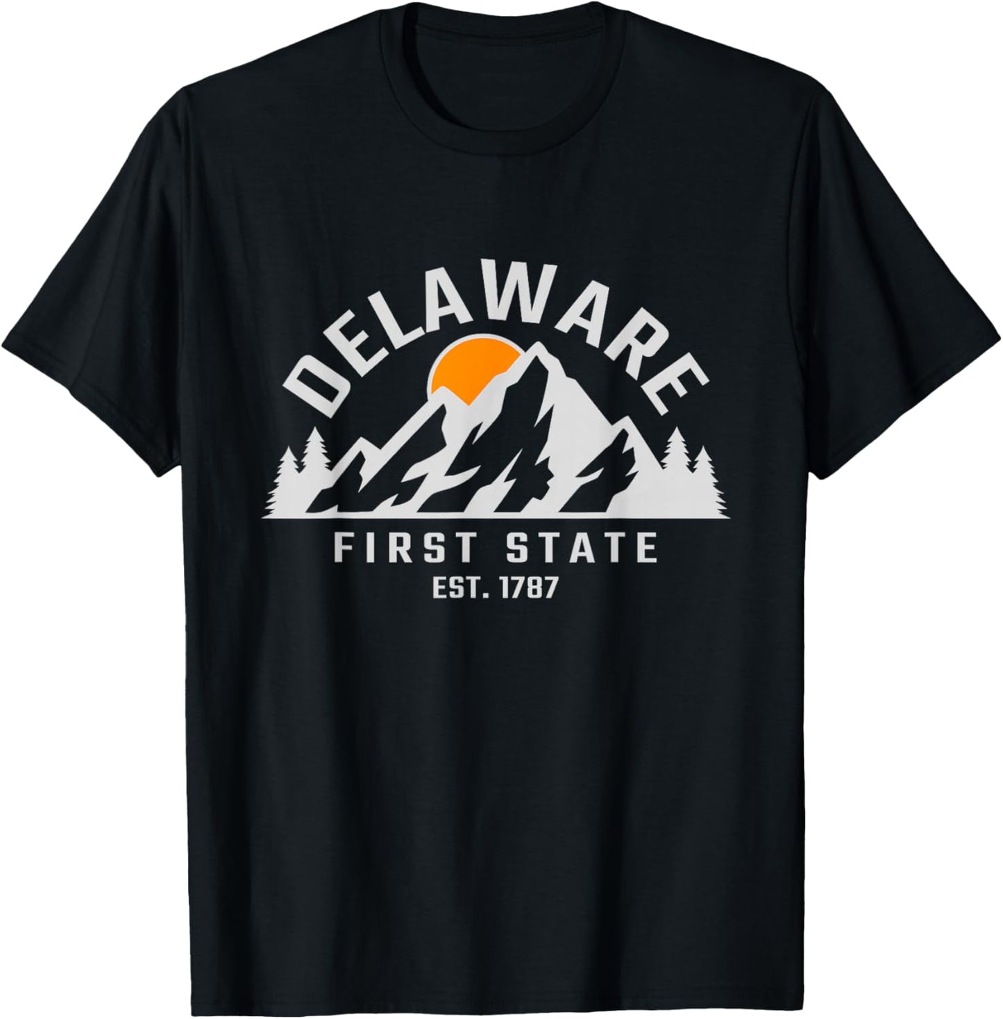 Delaware - First State - Outdoors - Classic T-Shirt - T-Shirt | Black
