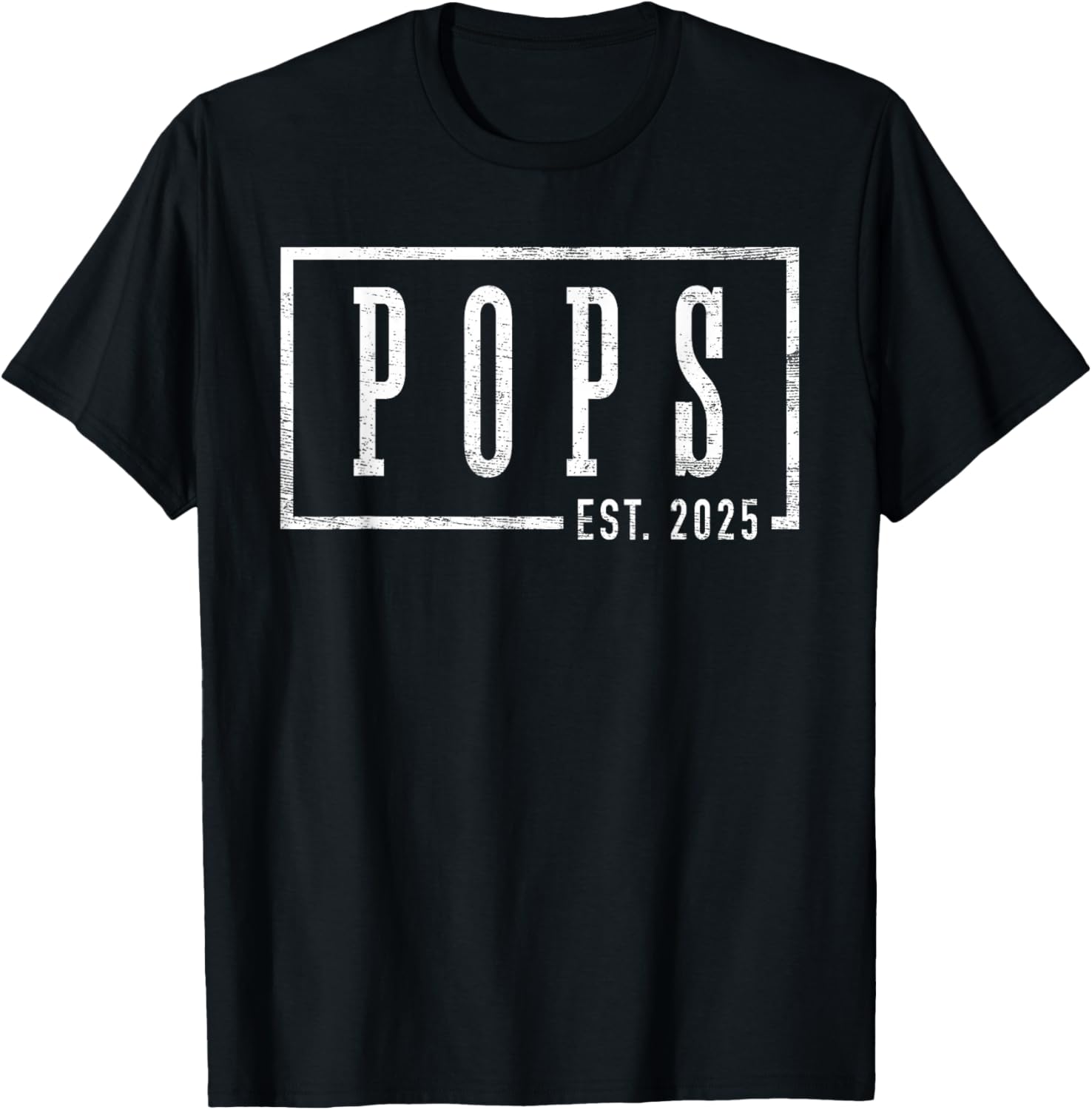 Pops 2025 Pops To Be New Pops Gifts Sleek Framed Design T-Shirt - T-Shirt | Black
