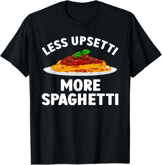 Spaghetti Art Women Meatballs Pasta Lover Spaghetti T-Shirt - T-Shirt | Black