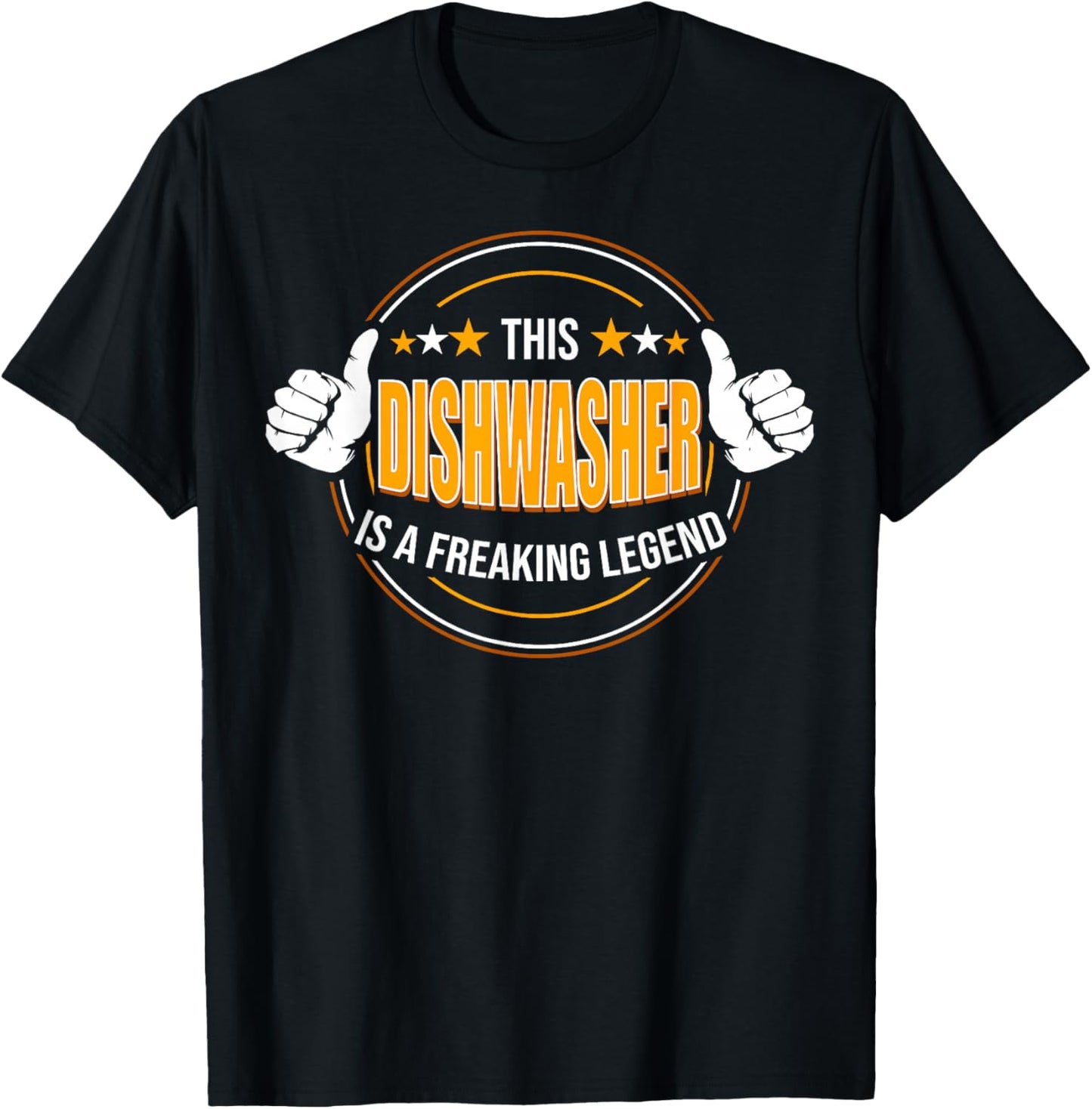 Funny Quote Legendary Dishwasher T-Shirt - T-Shirt | Black