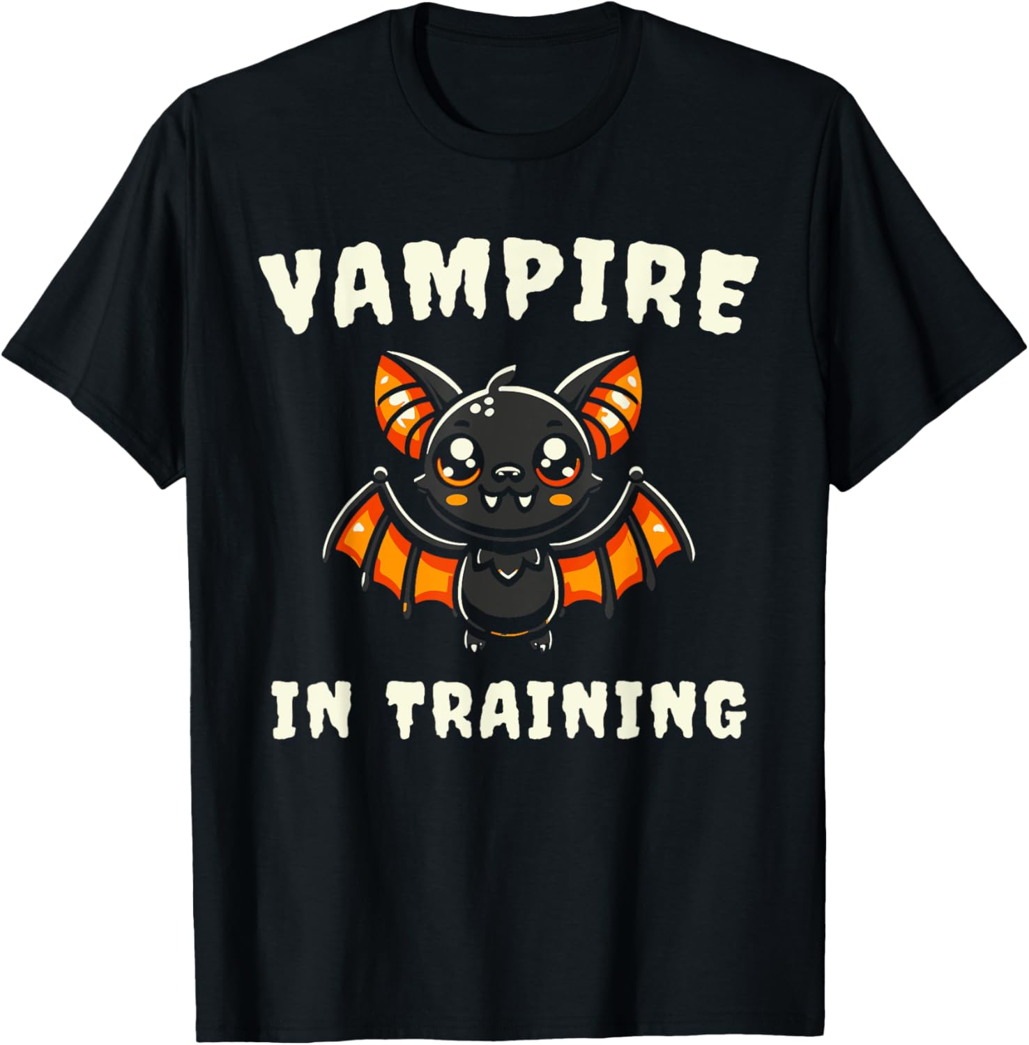 Vampire In Training Halloween Bat T-Shirt - T-Shirt | Black