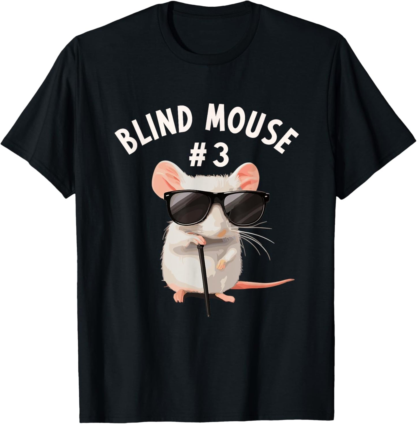 Matching Group Outfit #3 of 3 - Three Blind Mice Costume T-Shirt - T-Shirt | Black