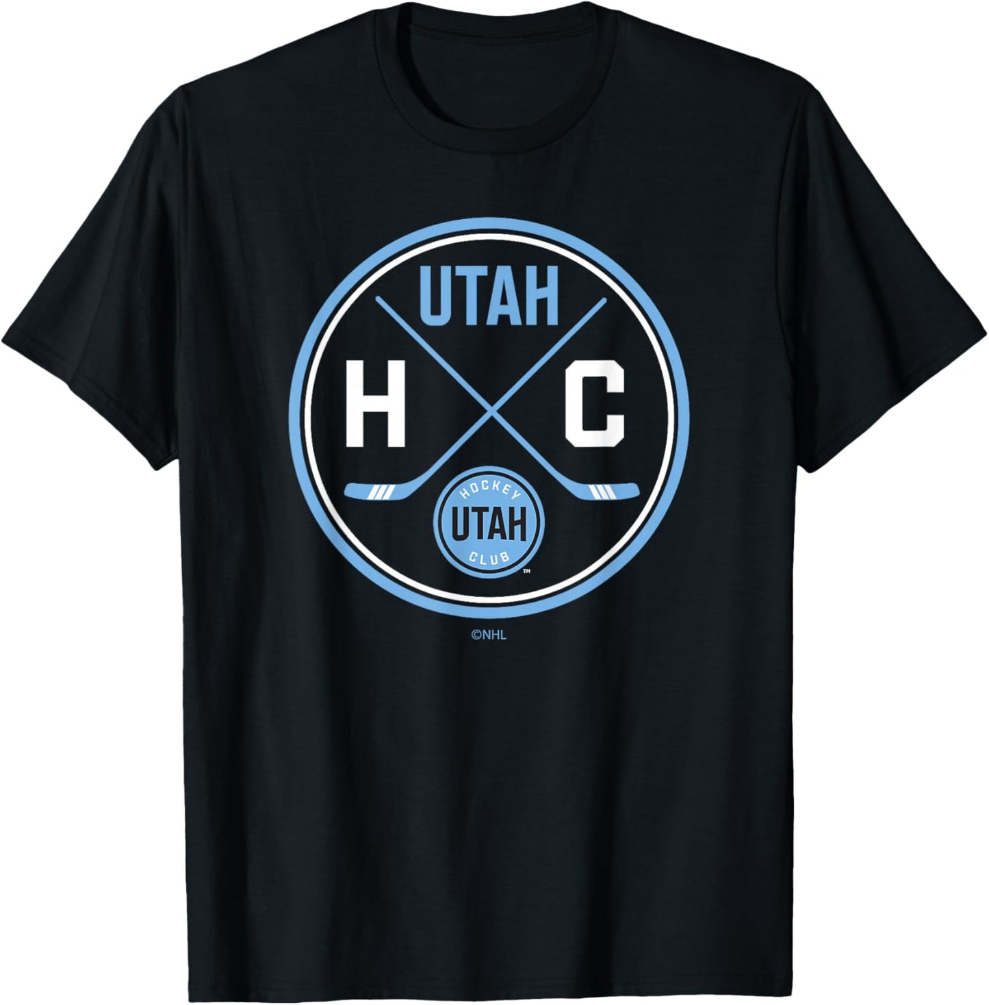 Utah Hockey Club Prize Dark Heather Officially Licensed T-Shirt - T-Shirt | Black