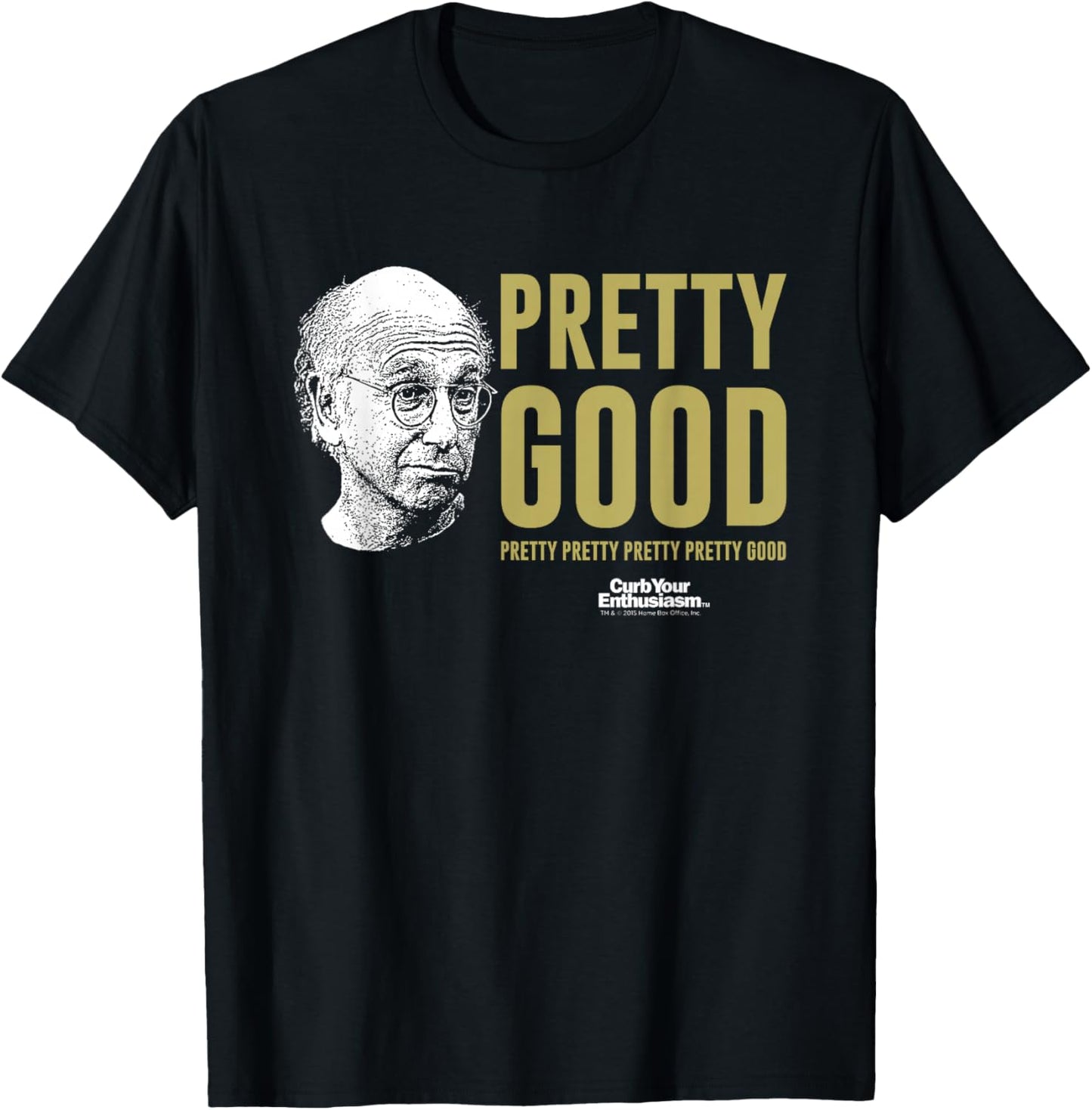 Pretty Good Larry David Face T-Shirt - T-Shirt | Black