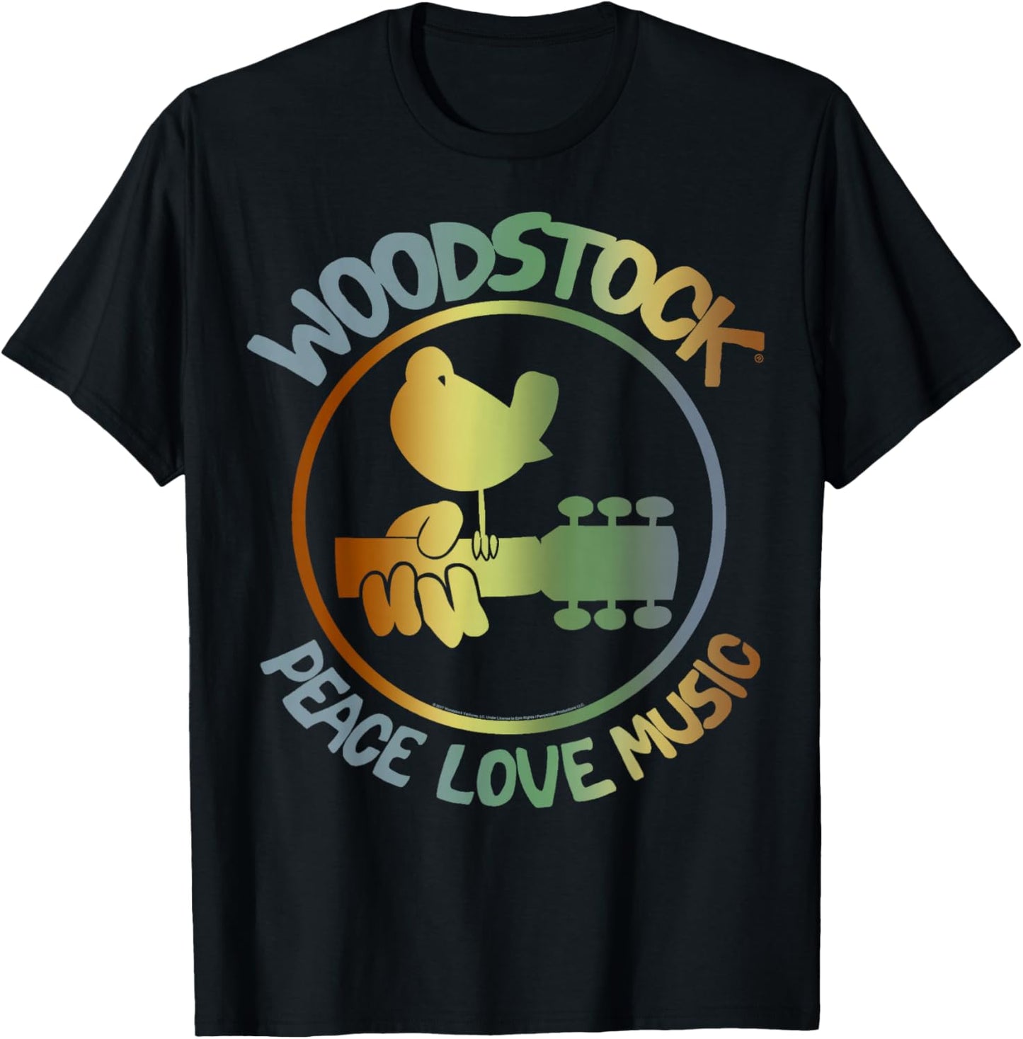 Woodstock - Technicolor Birdie T-Shirt - T-Shirt | Black