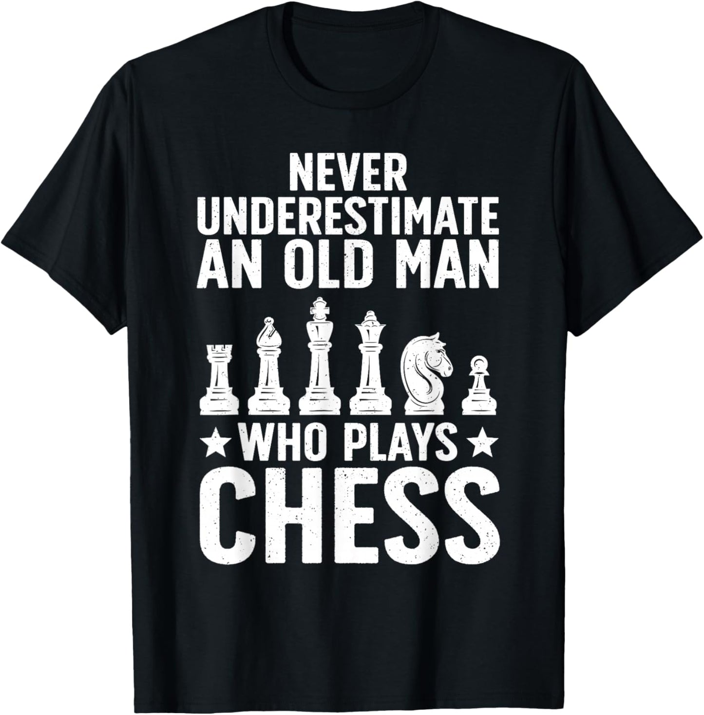 Best Chess Art Dad Grandpa Chess Lover Chess Player T-Shirt - T-Shirt | Black