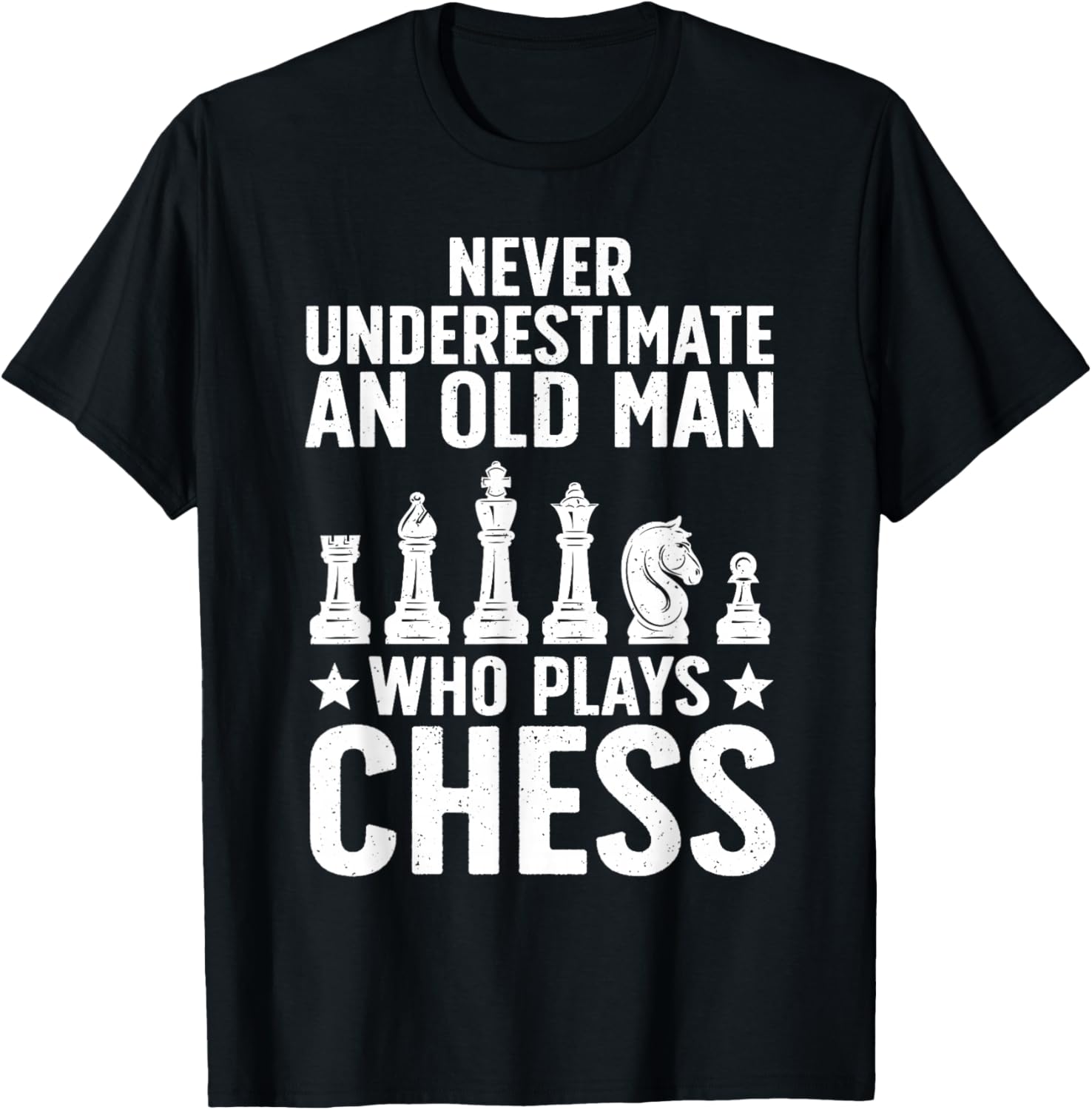 Best Chess Art Dad Grandpa Chess Lover Chess Player T-Shirt - T-Shirt | Black