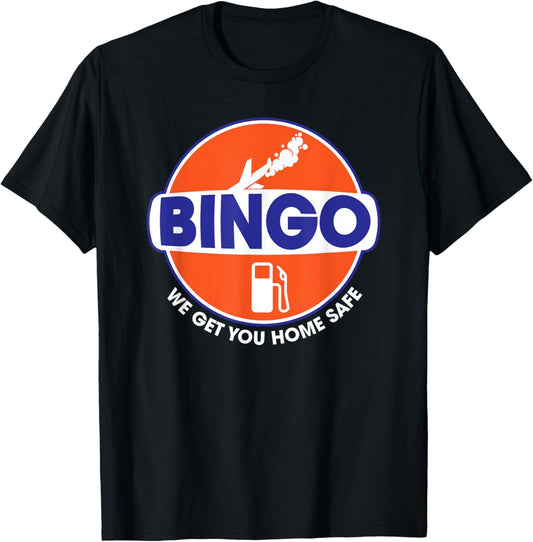 Bingo Fuel Airplane Pilot Airline Pilot Humor Bingo Fuel T-Shirt - T-Shirt | Black