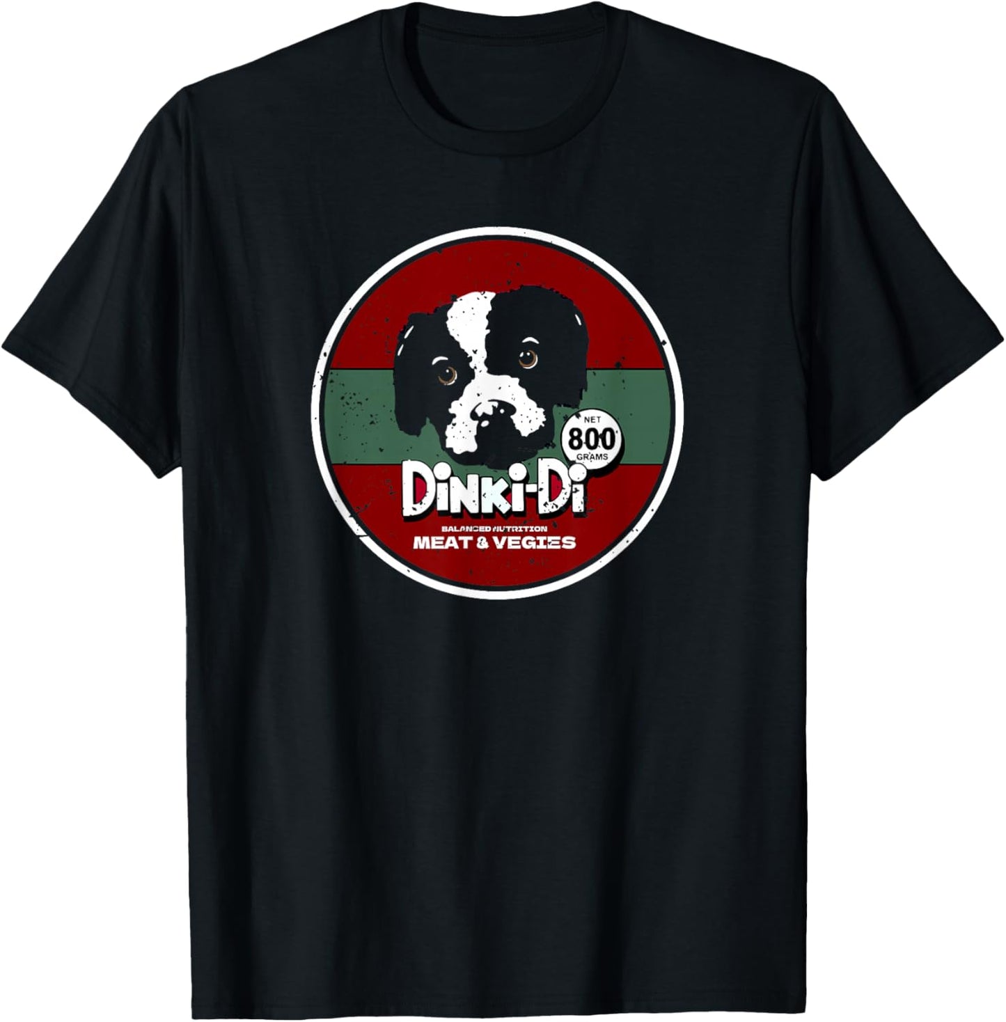 DINKI-DI DOG FOOD Men Women Kids T-Shirt - T-Shirt | Black