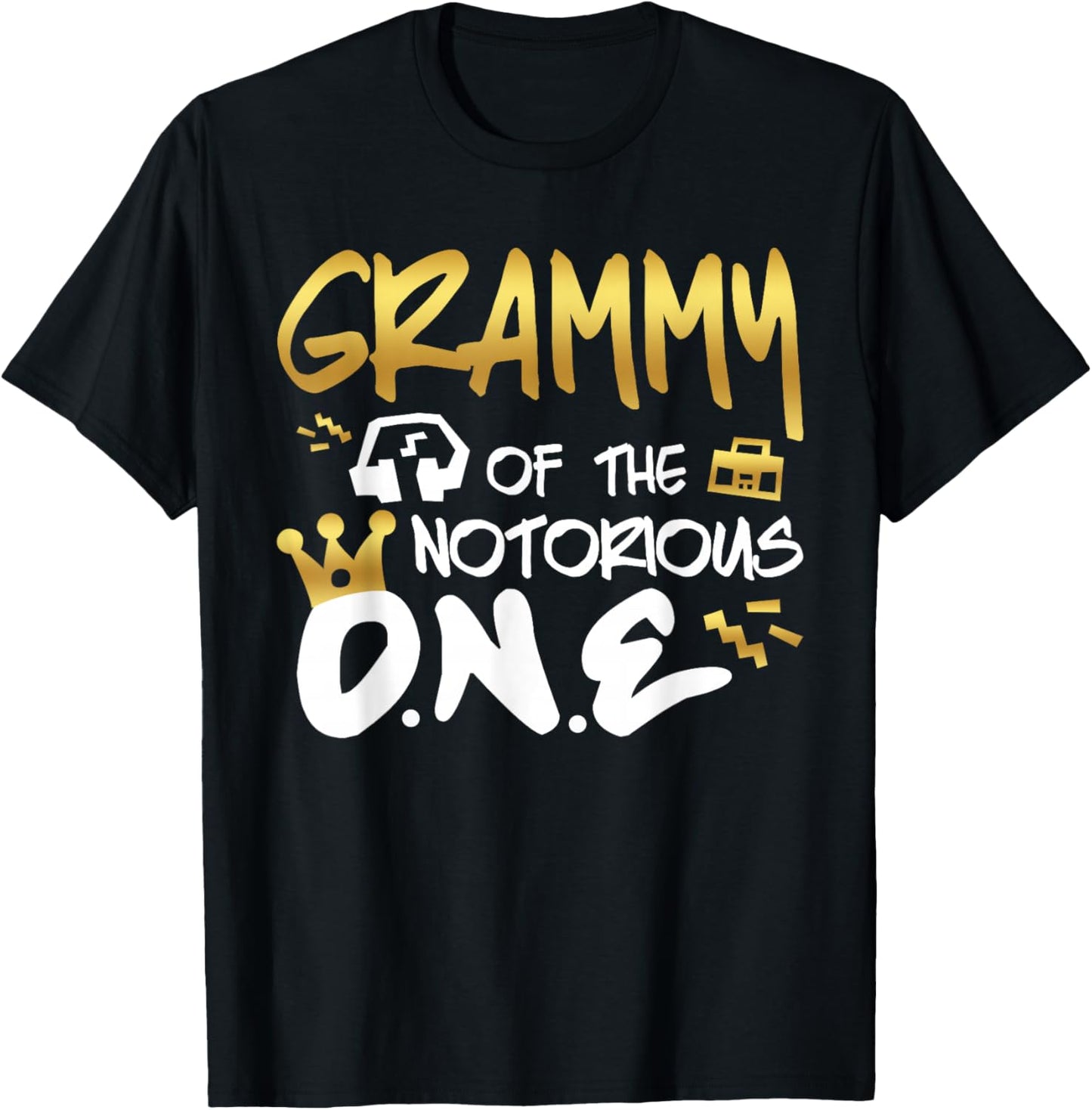 Grammy Of The Notorious One Old School 1st Hip Hop Birthday T-Shirt - T-Shirt | Black