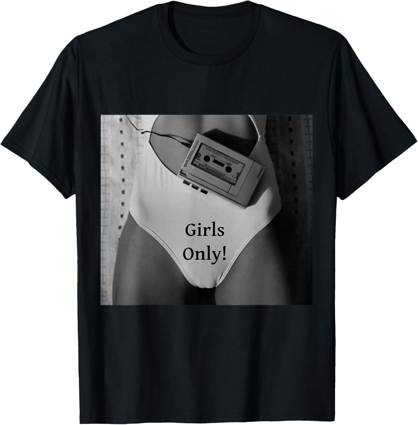 Beautiful woman in bikini provocative only girls T-Shirt - T-Shirt | Black