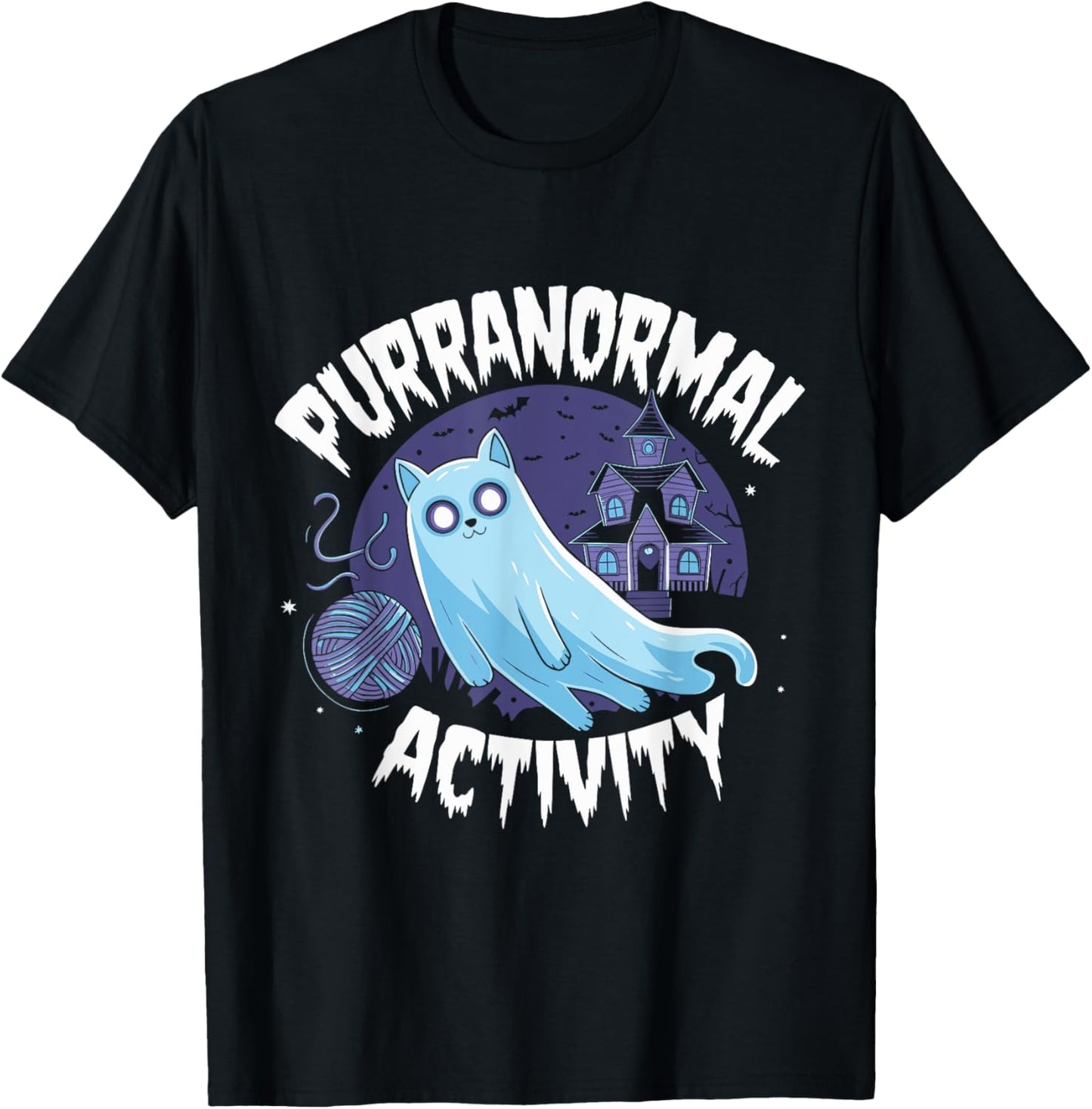 Paranormal Haunted House Men Women Kids T-Shirt - T-Shirt | Black