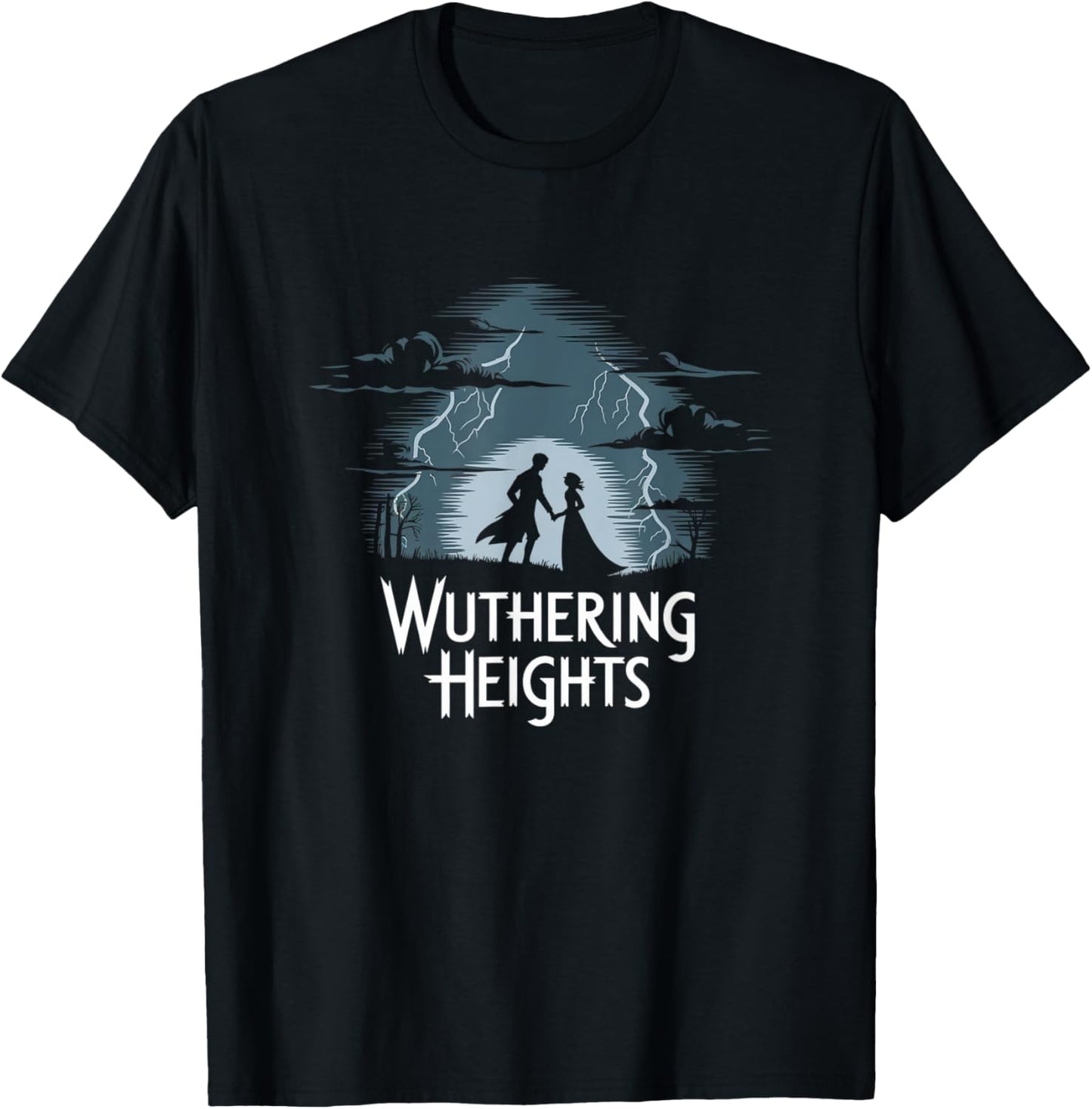 Wuthering Heights Gothic Romance Classic Literature Bookworm T-Shirt - T-Shirt | Black