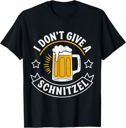 I Don't Give a Schnitzel T-Shirt - T-Shirt | Black