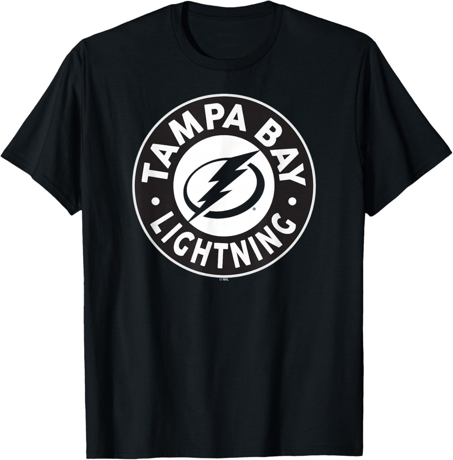 Tampa Bay Lightning Symbol Blue Officially Licensed T-Shirt - T-Shirt | Black