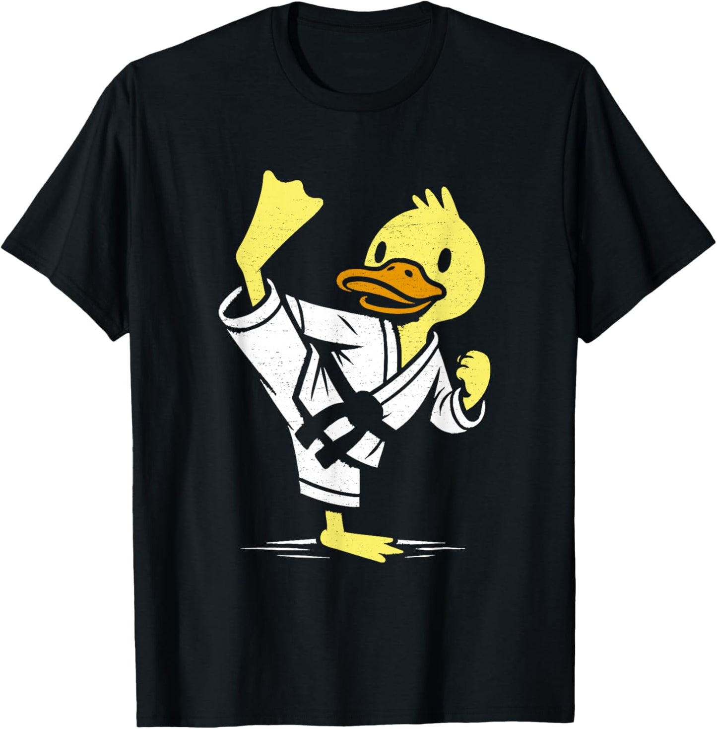 Duck Karate Funny Rubber Duck Lover Martial Arts T-Shirt - T-Shirt | Black