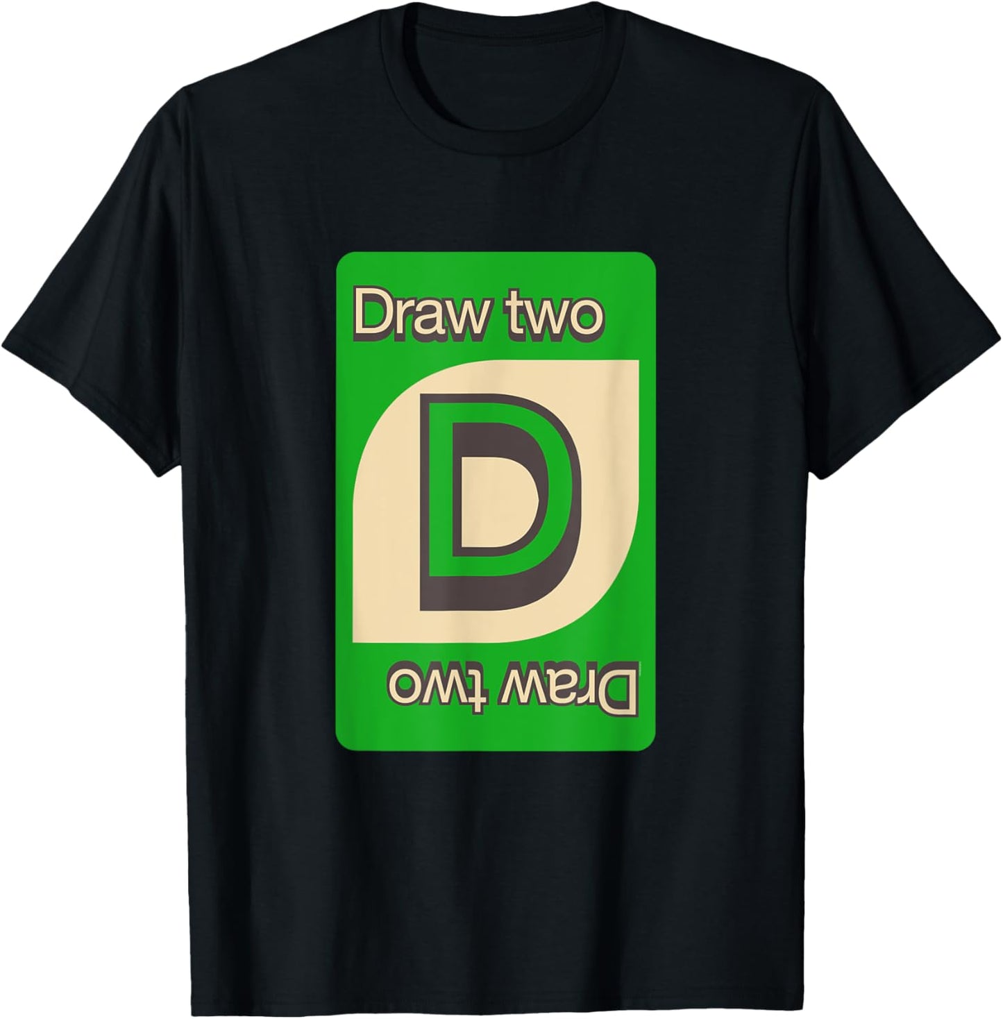 UNO Vintage Draw Two T-Shirt - T-Shirt | Black