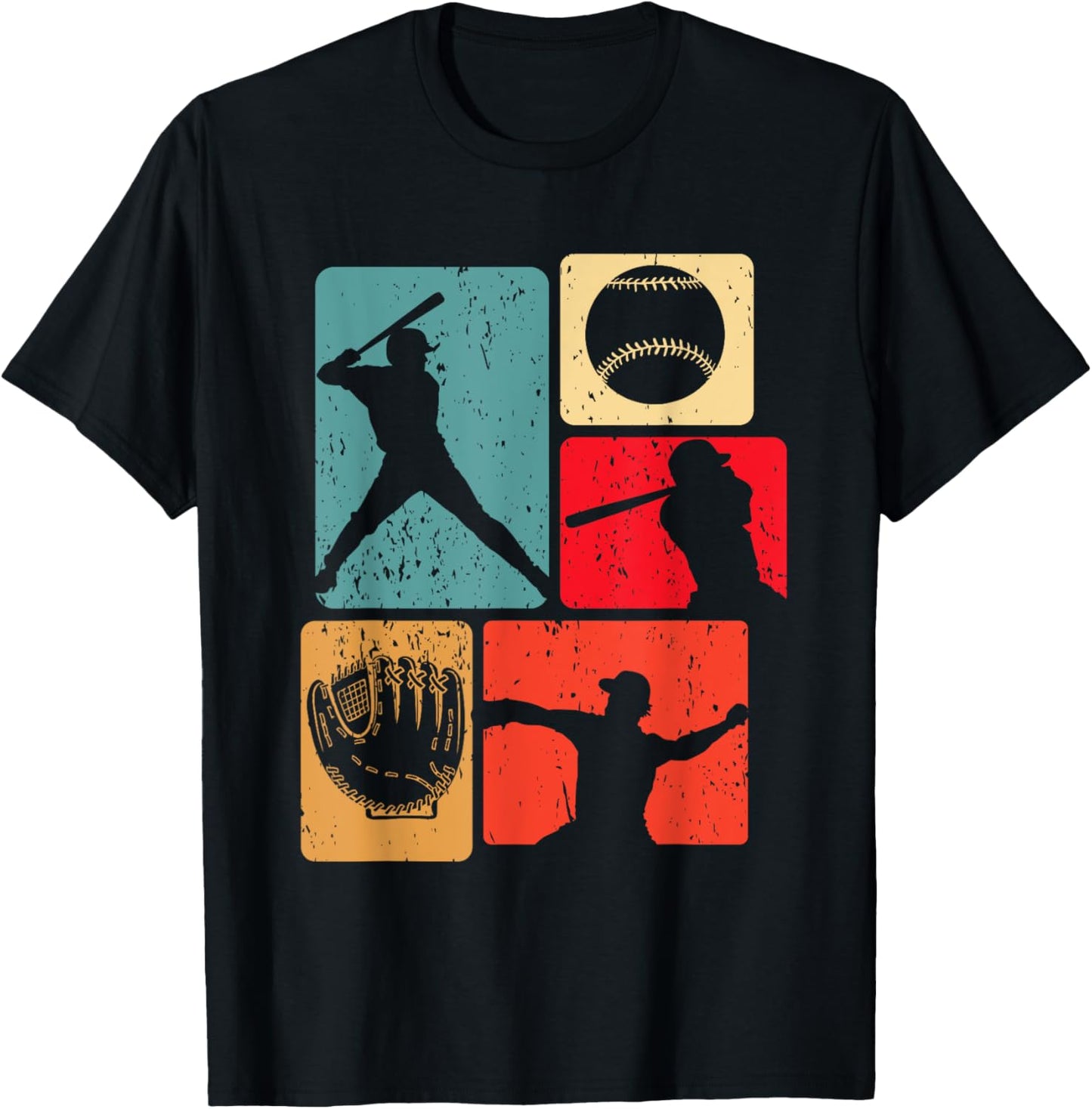 Funny Baseball Player Field Bat Ball Game Enthusiast Outfit T-Shirt - T-Shirt | Black
