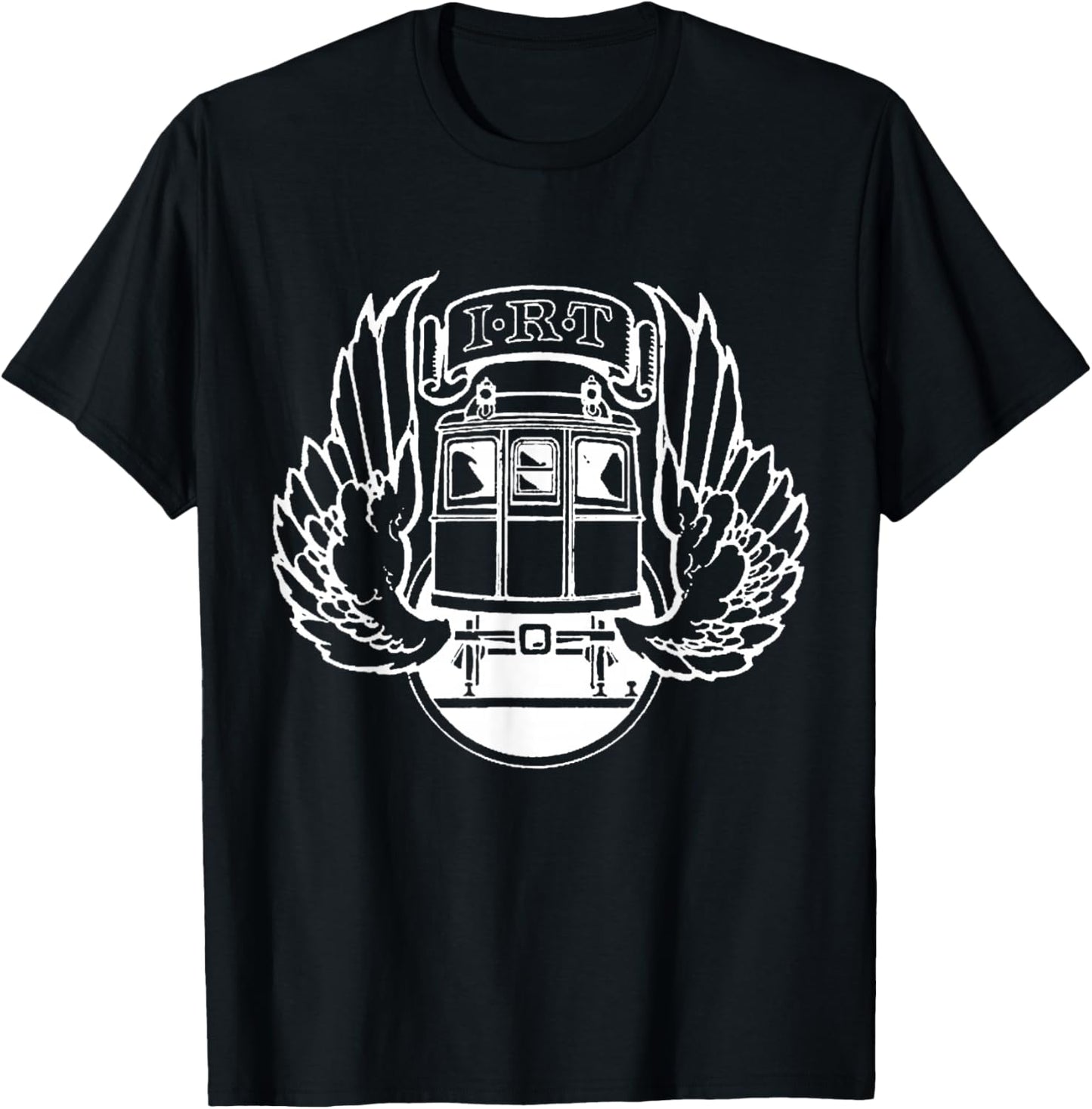 Empire State NY Co -Adult Retro IRT New York City Transit Subway Train , Black, Small, Short Sleeve T-Shirt - T-Shirt | Black