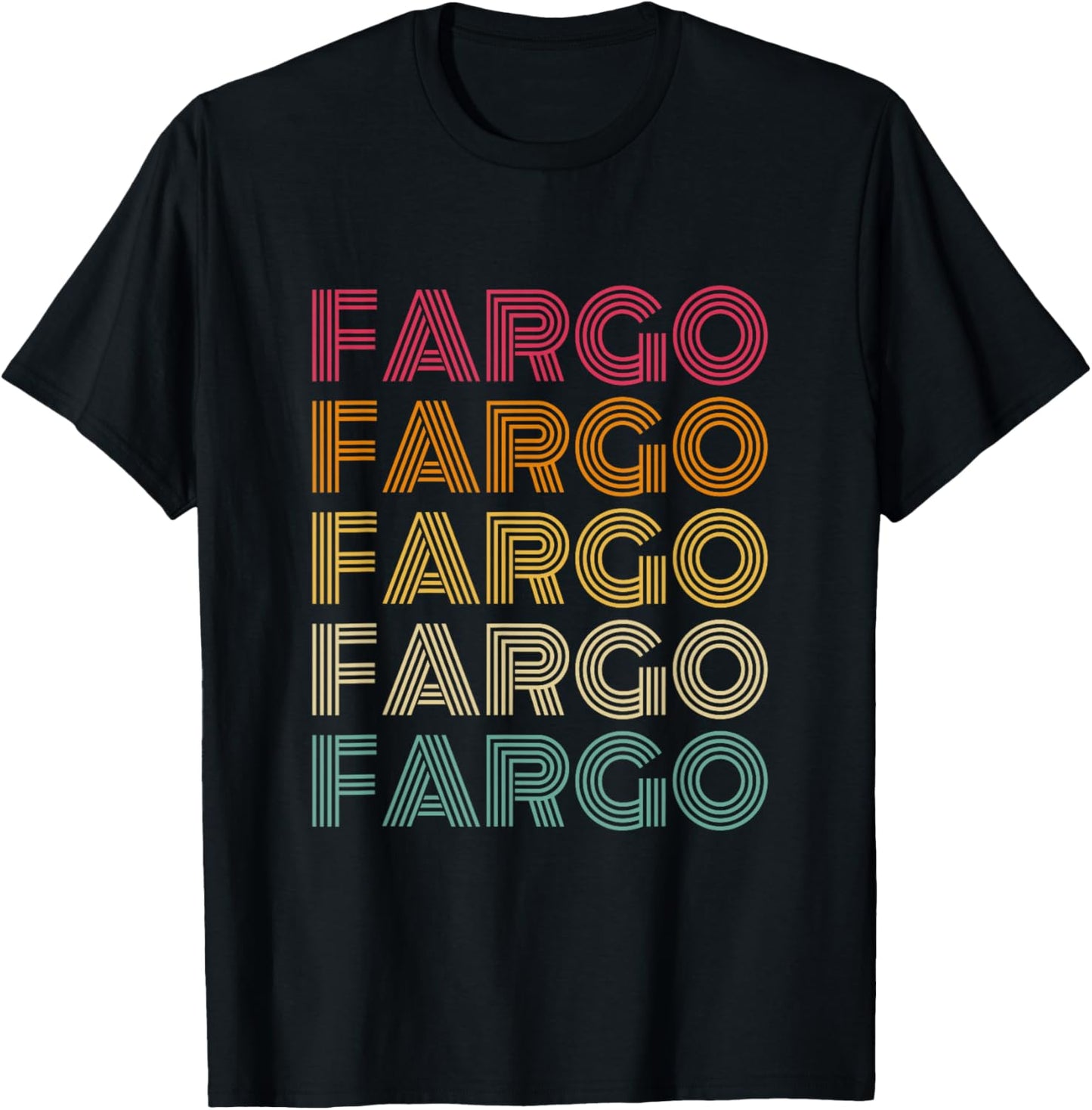 Fargo - Retro Vintage Style 70s 80s Throwback Classic T-Shirt - T-Shirt | Black