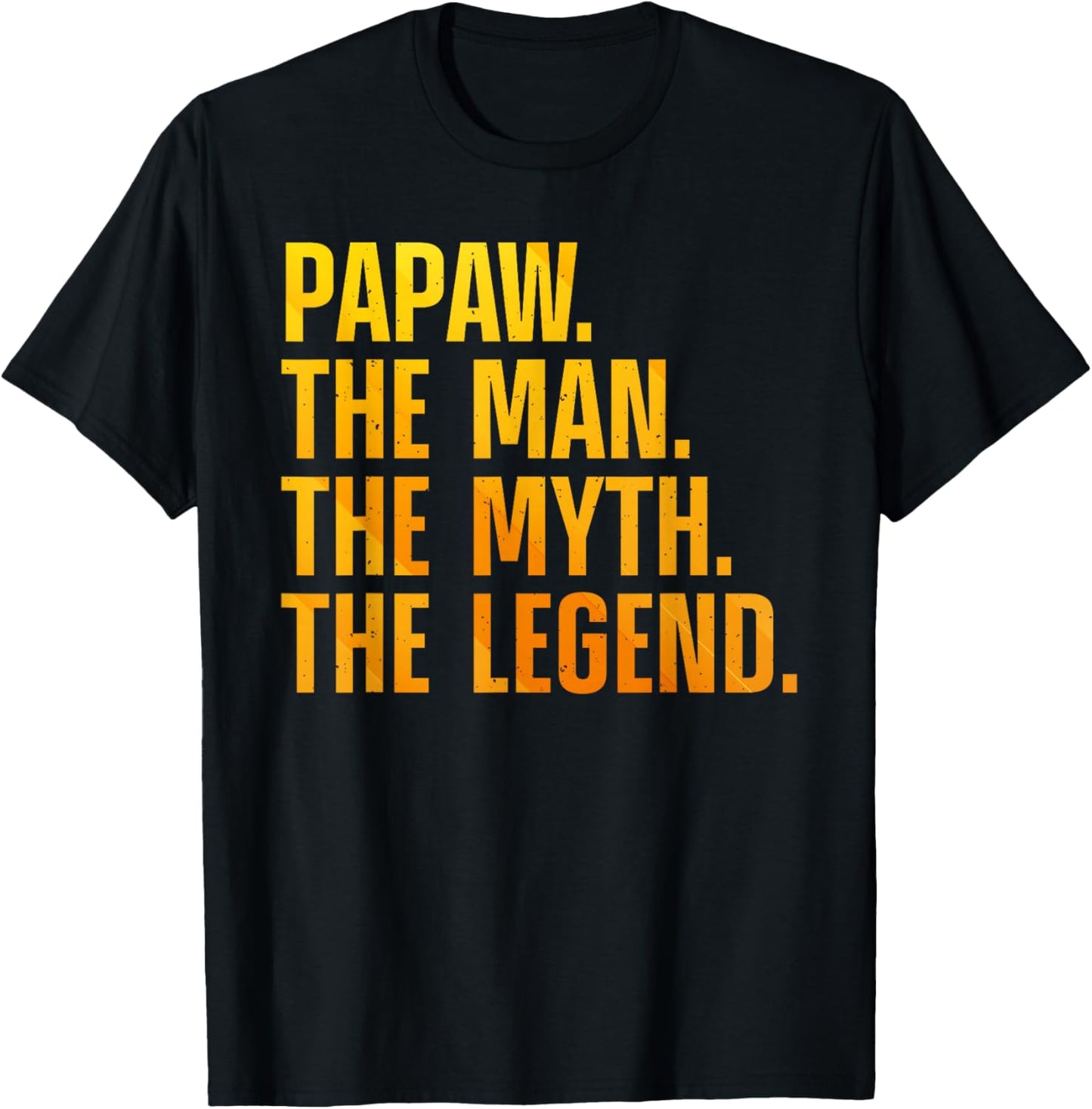 Papaw Design For Grandpa Grandfather From Grandkids Papaw T-Shirt - T-Shirt | Black