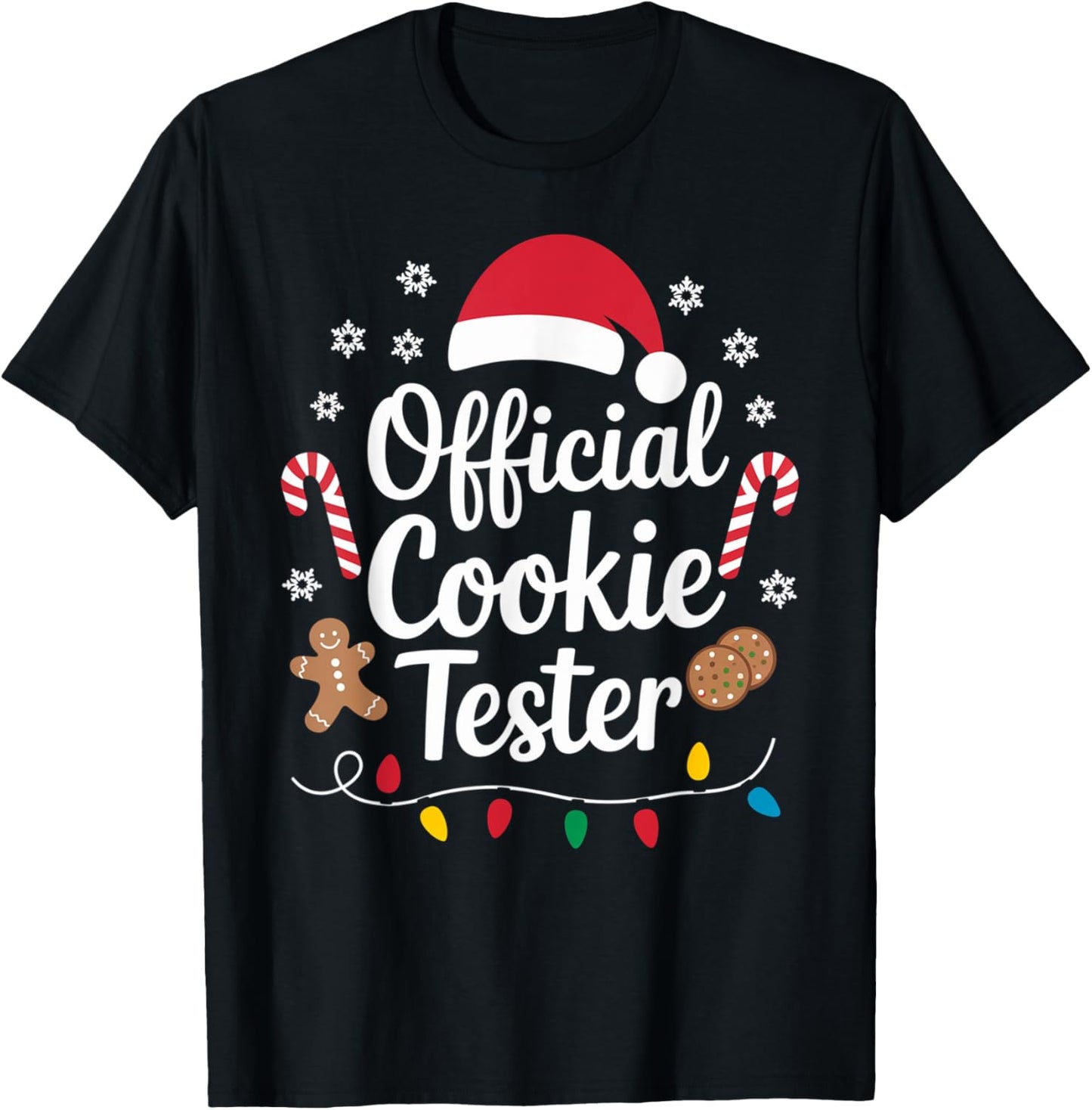 Official Cookie Tester Baking Crew Christmas Toddler T-Shirt - T-Shirt | Black
