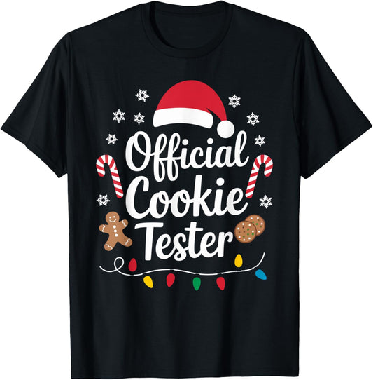 Official Cookie Tester Baking Crew Christmas Toddler T-Shirt - T-Shirt | Black