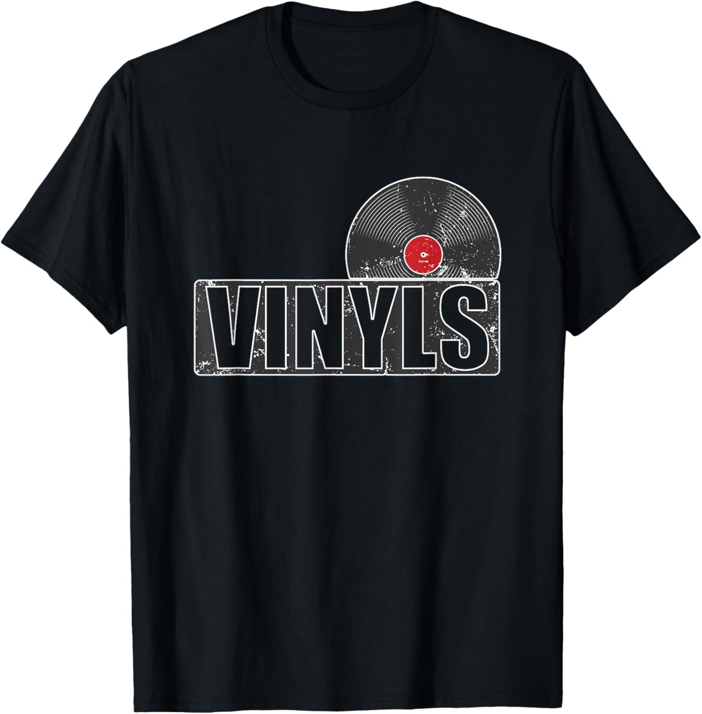 Vinyls old Records T-Shirt - T-Shirt | Black