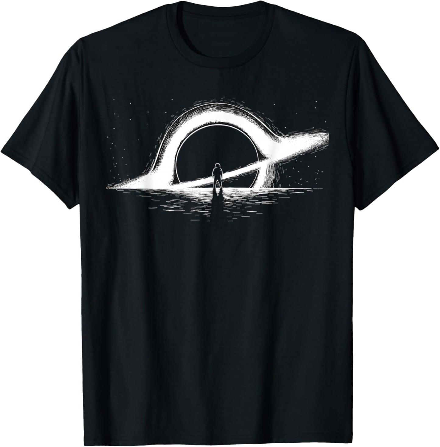 Black Hole Physics- Astrophysics Physic Graphic astronaut T-Shirt - T-Shirt | Black