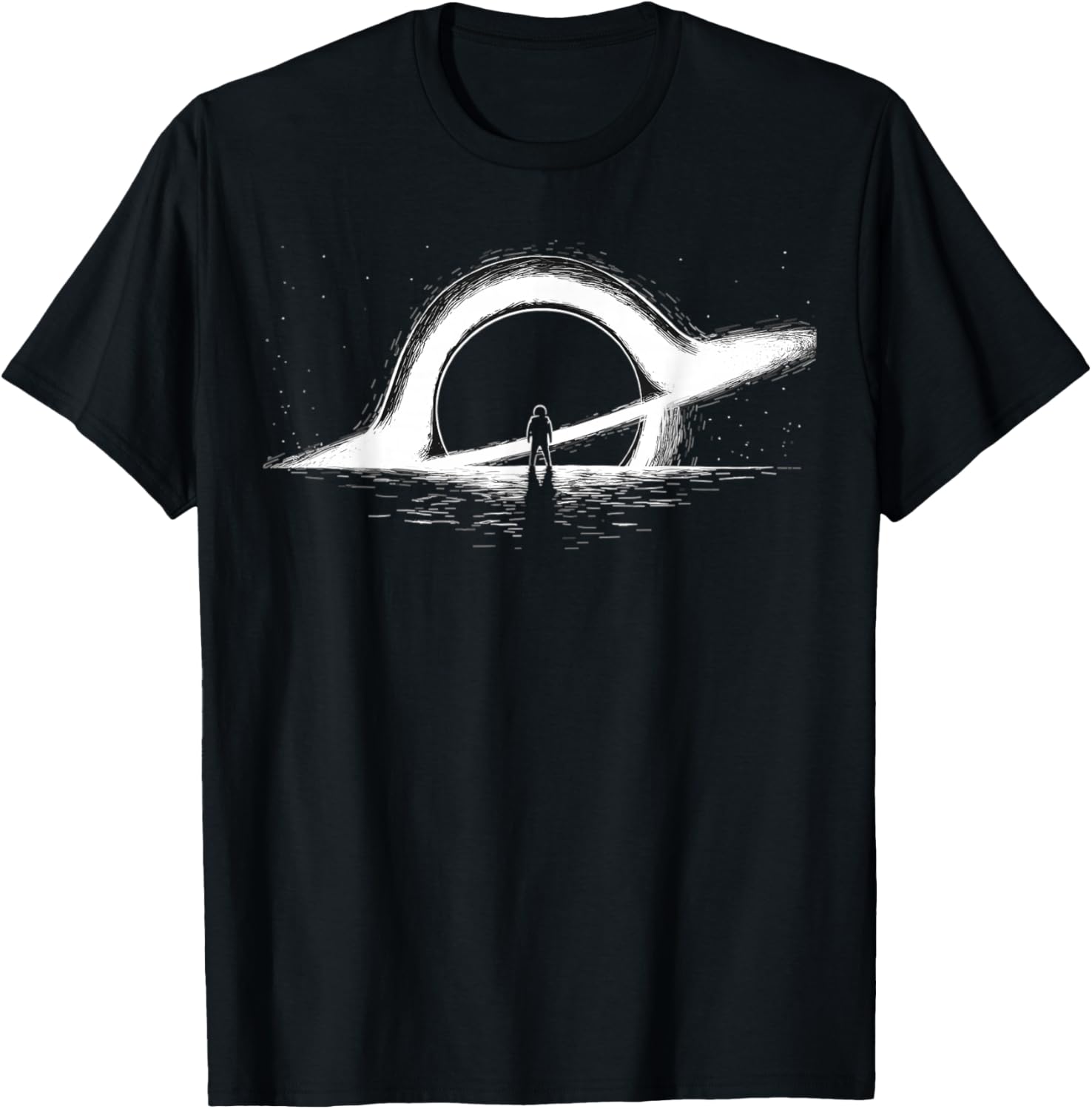 Black Hole Physics- Astrophysics Physic Graphic astronaut T-Shirt - T-Shirt | Black
