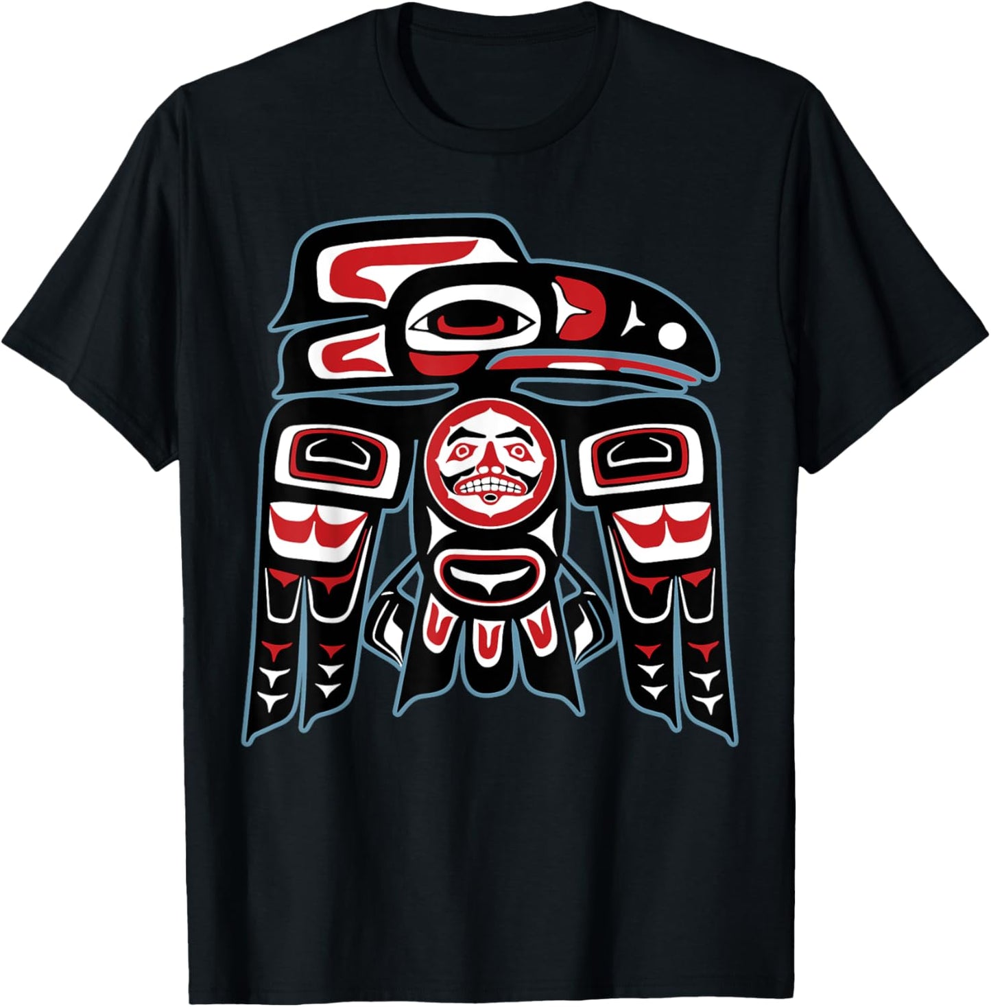 Native American Raven Haida Tlingit indian Pride Men Women T-Shirt - T-Shirt | Black