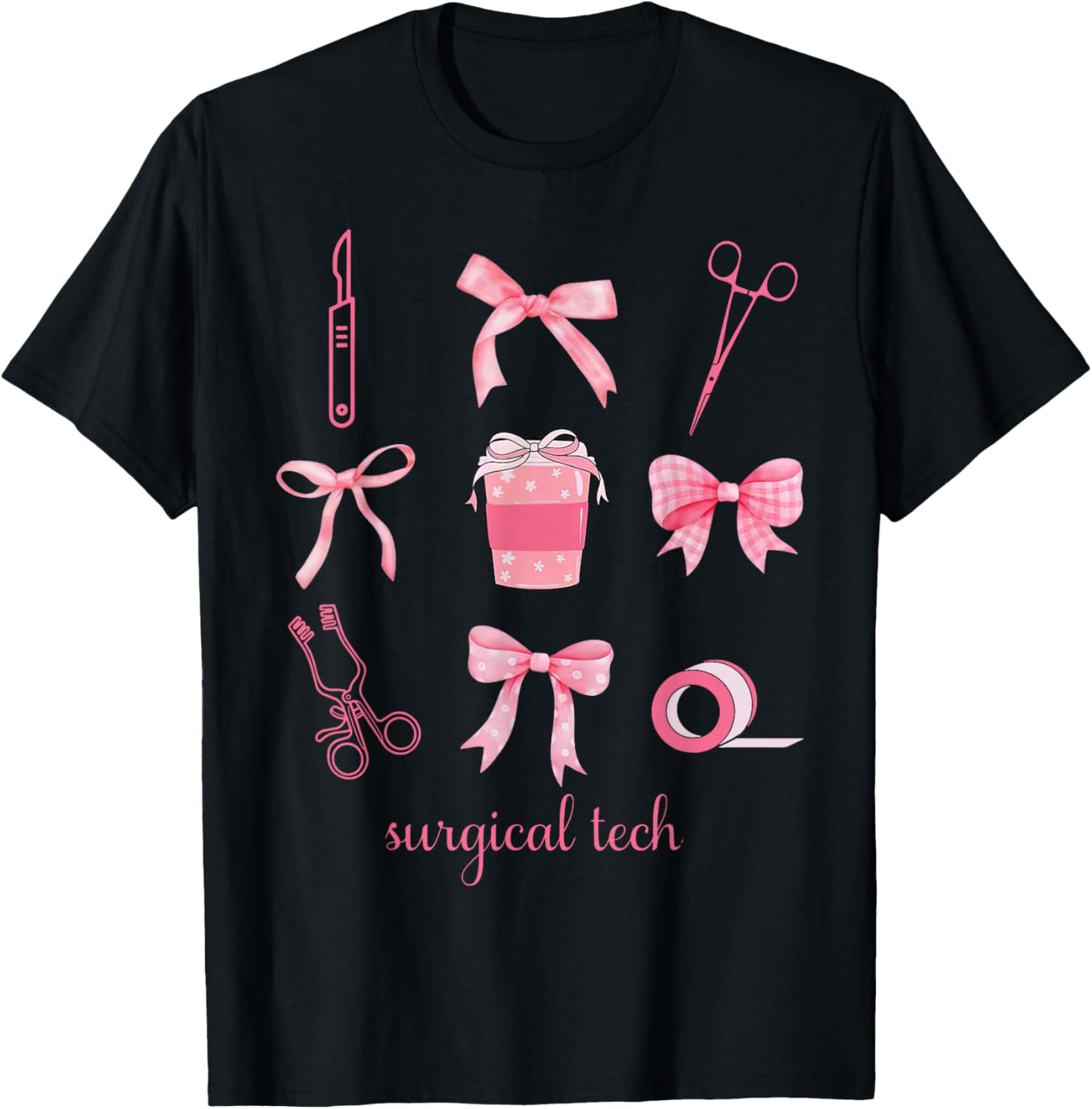 Coquette Surgical Tech Surgery Surgical Technologist Week T-Shirt - T-Shirt | Black