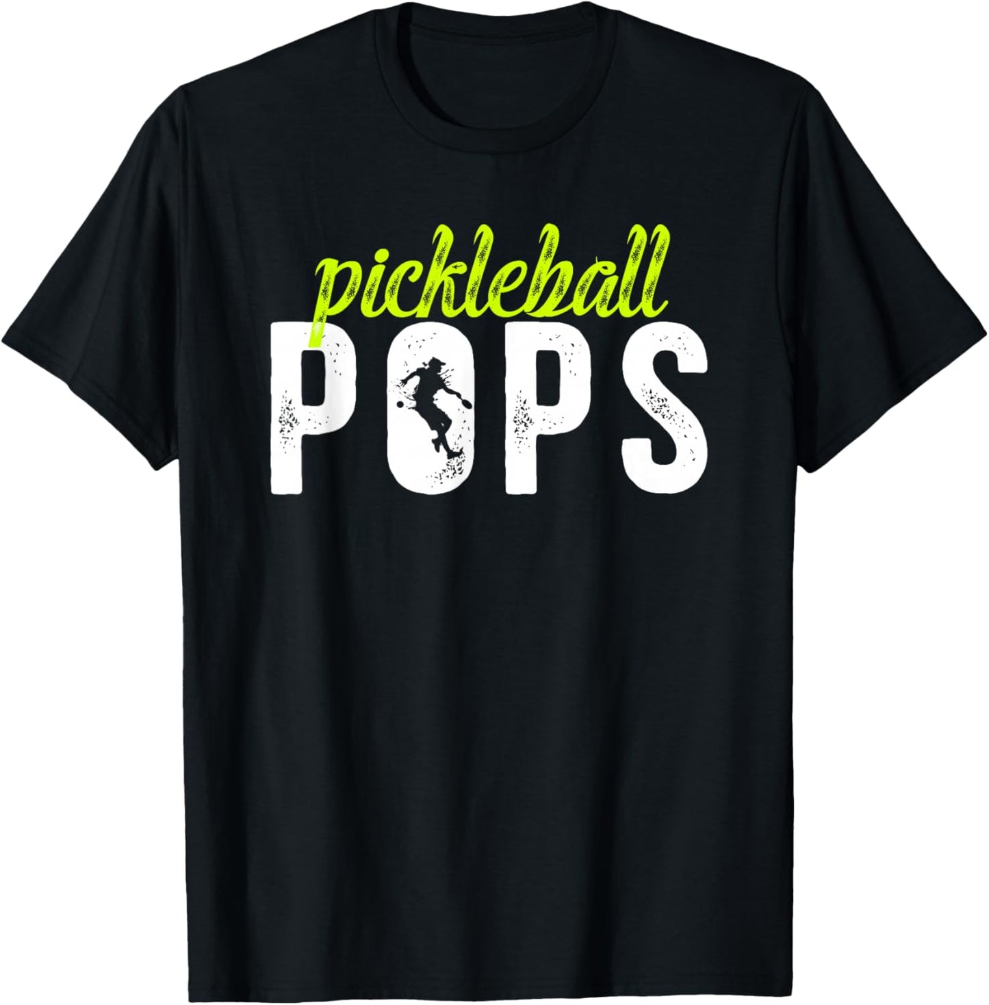 Pickleball Pops Pickleball Player Pops T-Shirt - T-Shirt | Black