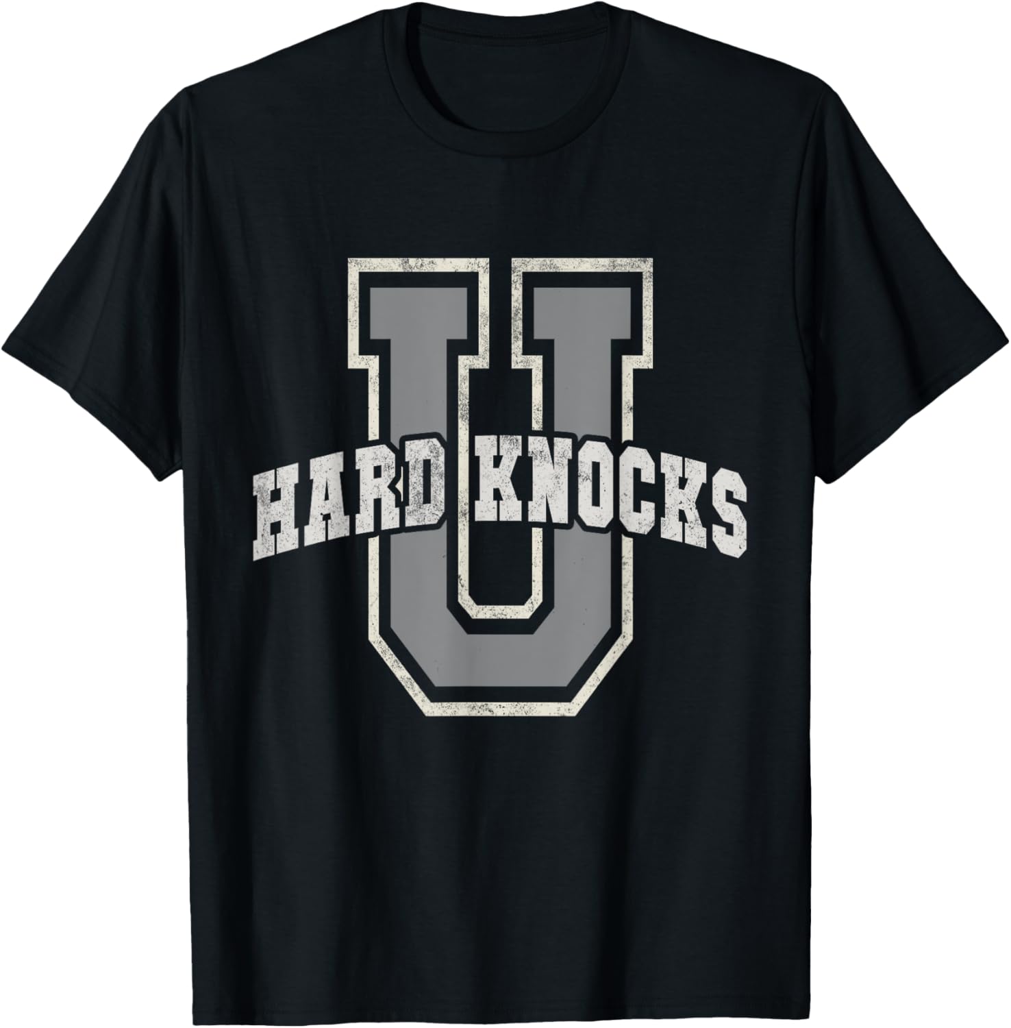 Women UNIVERSITY of HARD KNOCKS College Empower Graduation T-Shirt - T-Shirt | Black