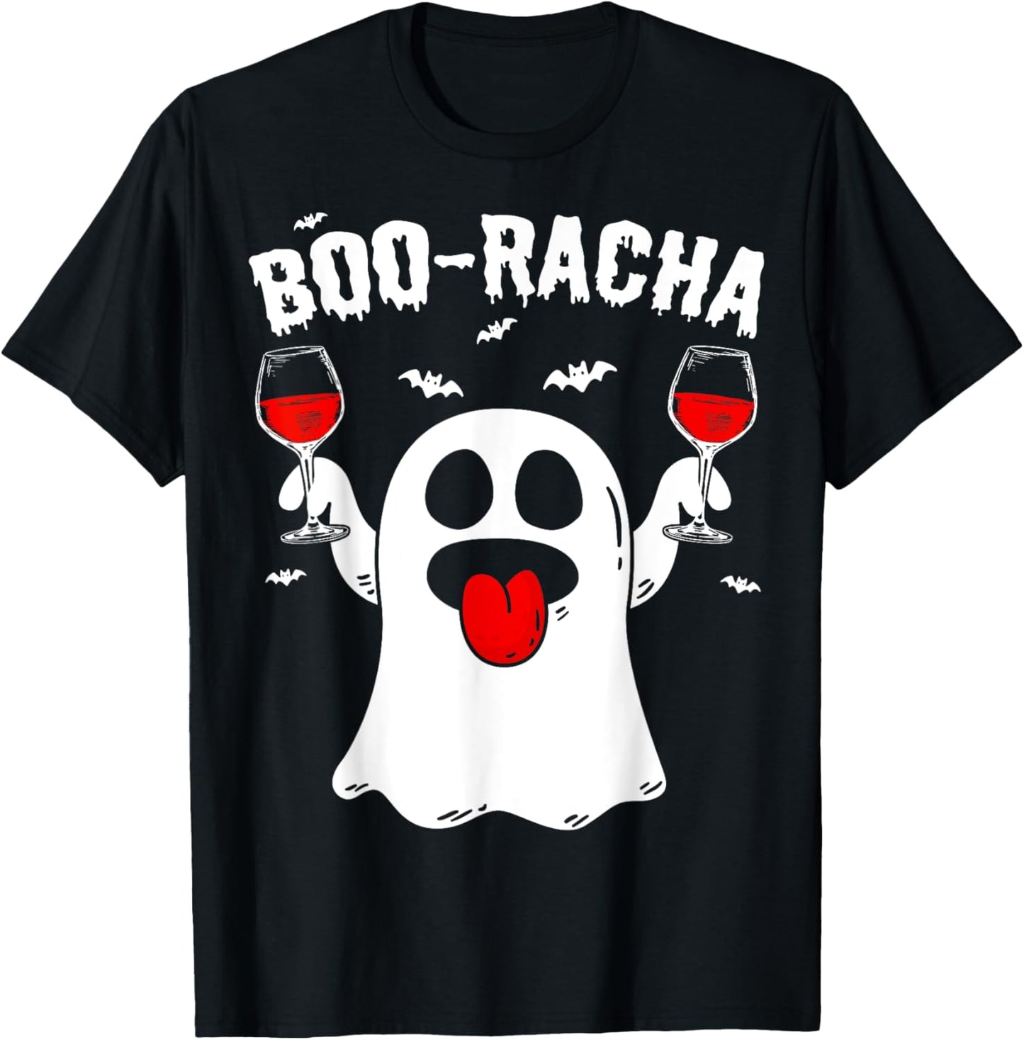 Boo-Racha Halloween Cute Ghost Boo Borracha Funny Men Women T-Shirt - T-Shirt | Black