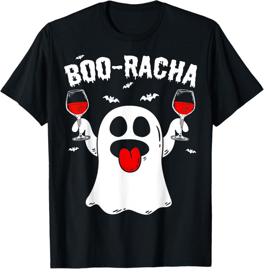 Boo-Racha Halloween Cute Ghost Boo Borracha Funny Men Women T-Shirt - T-Shirt | Black