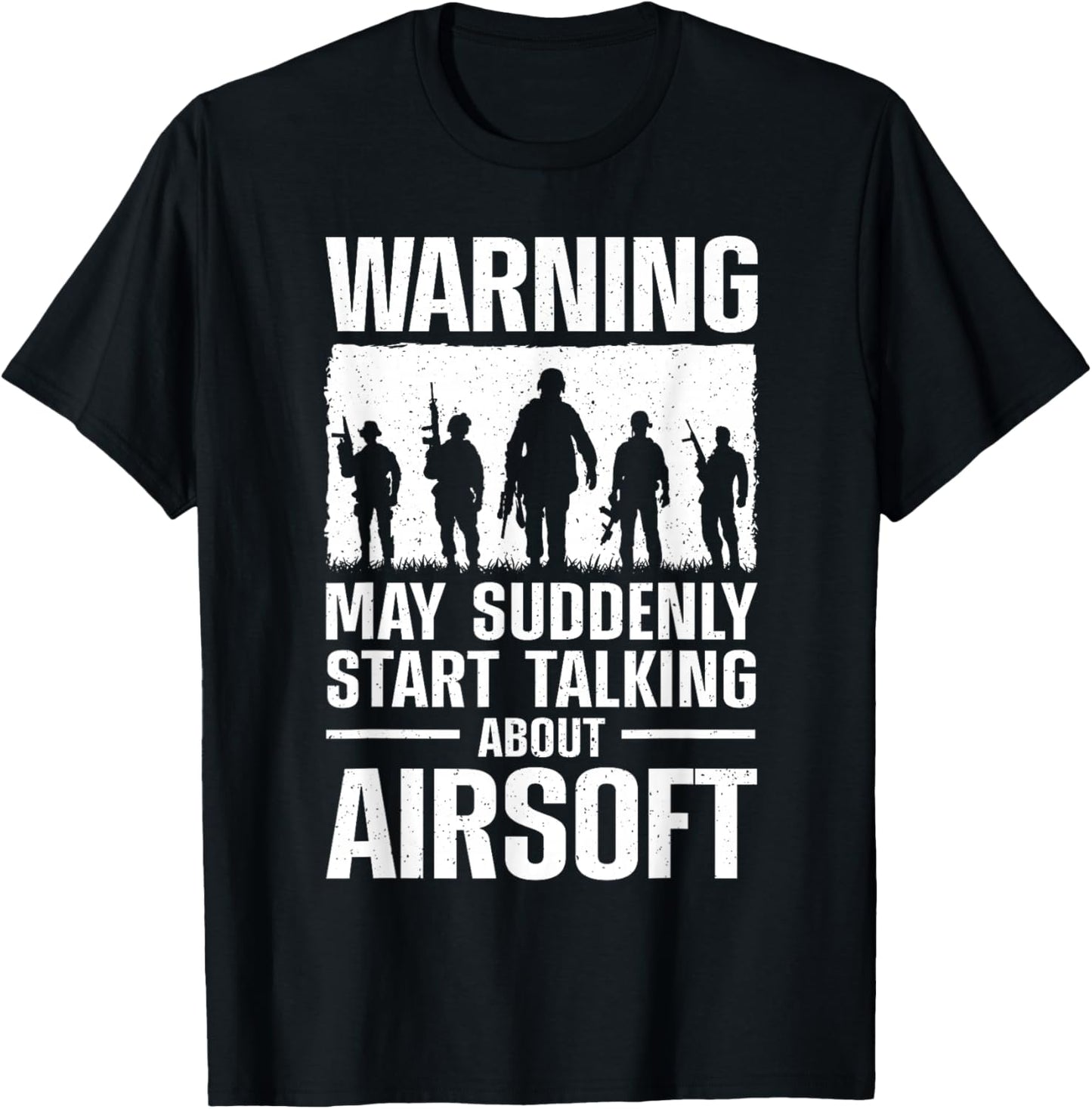 Funny Airsoft Art Women Tactical Airsoft Gun Airsoft T-Shirt - T-Shirt | Black