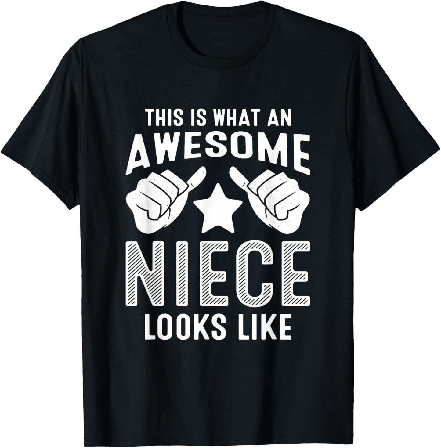 This Is What An Awesome Niece Looks Like T-Shirt - T-Shirt | Black