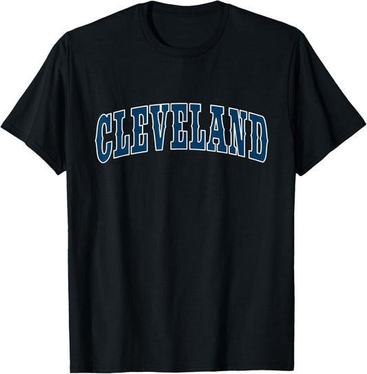 CLEVELAND - Throwback Design - Classic T-Shirt - T-Shirt | Black