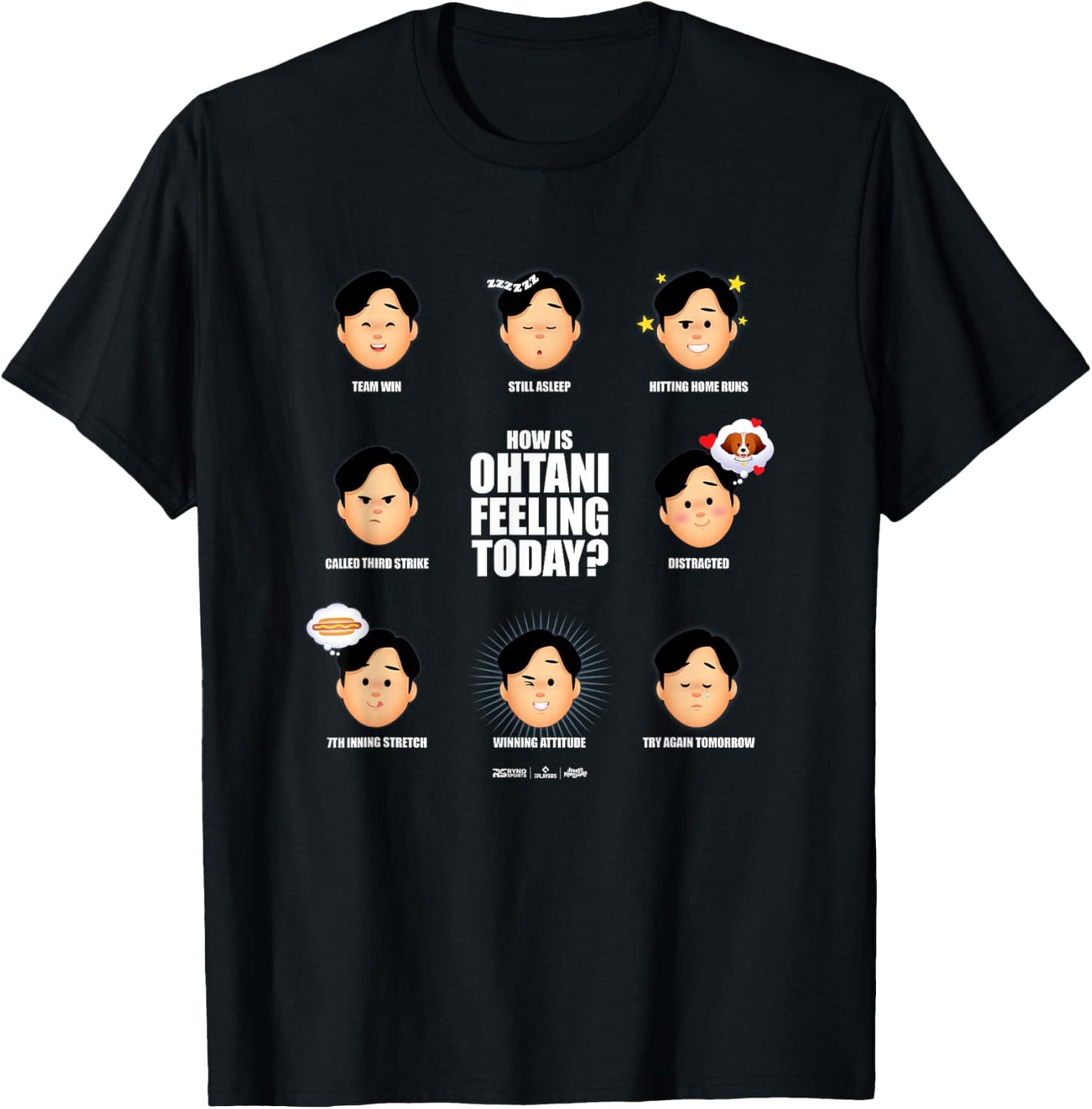 Shohei Ohtani Los Angeles Feeling Today? MLB Players T-Shirt - T-Shirt | Black