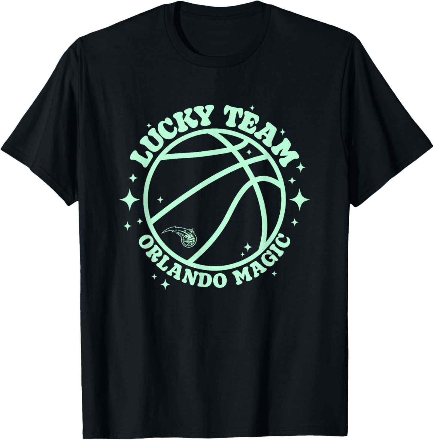 NBA Orlando Magic Lucky Basketball Team T-Shirt - T-Shirt | Black