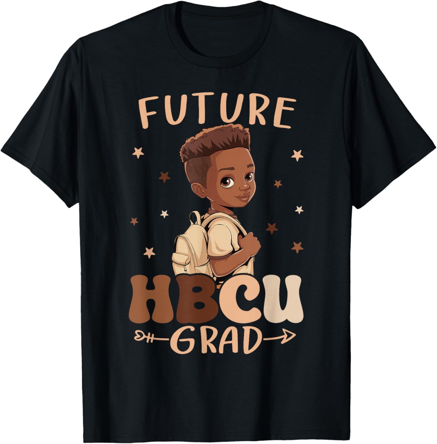 Future HBCU Grad kids Black Boy Afro Black History Month T-Shirt - T-Shirt | Black
