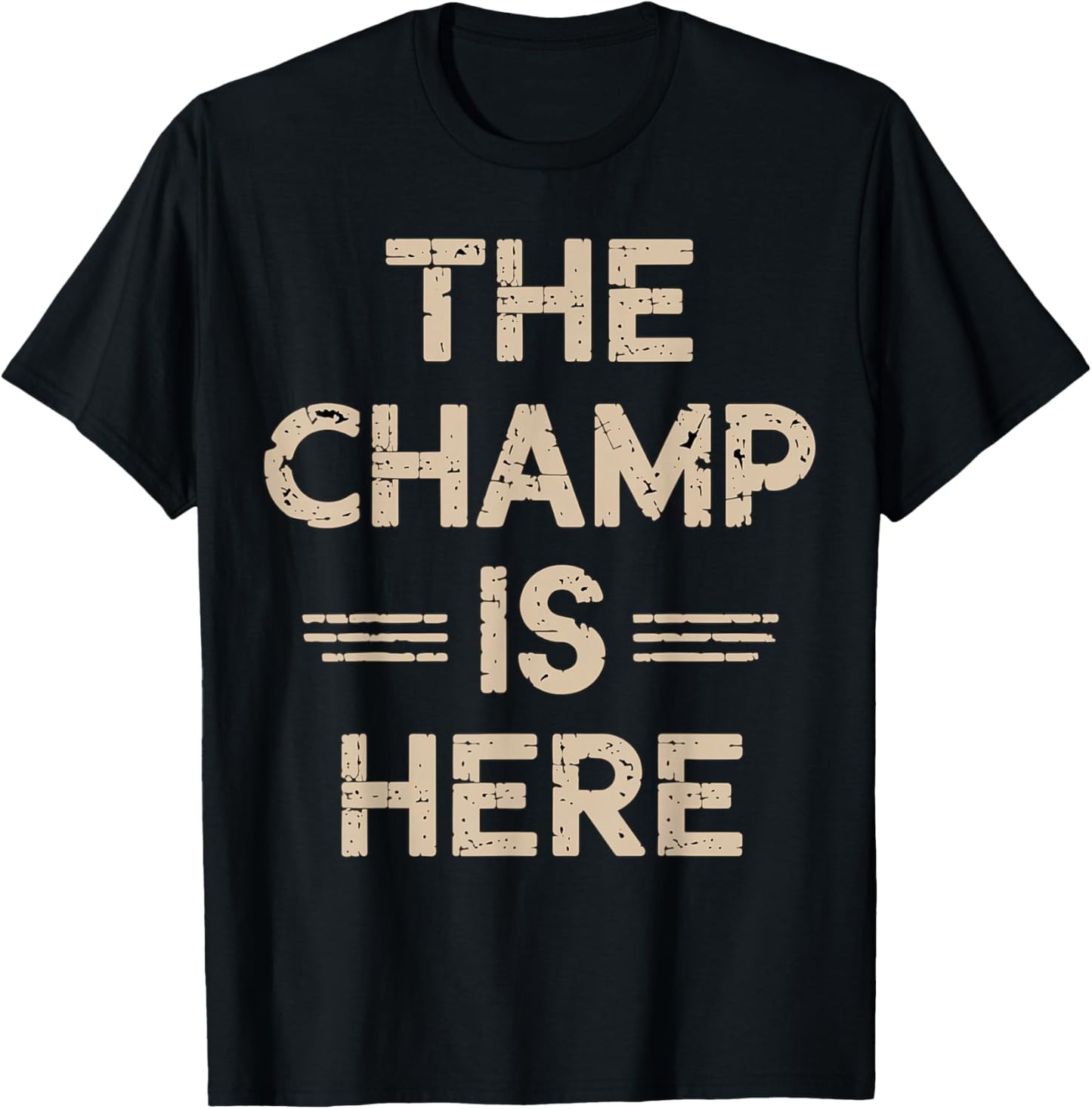 The Champ is here Fantasy Football Championship T-Shirt - T-Shirt | Black