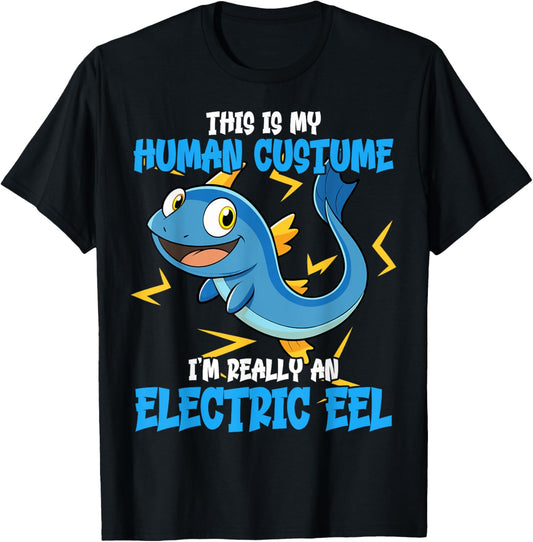 Funny Electric Eel Costume Design Animal Lovers Electric Eel T-Shirt - T-Shirt | Black