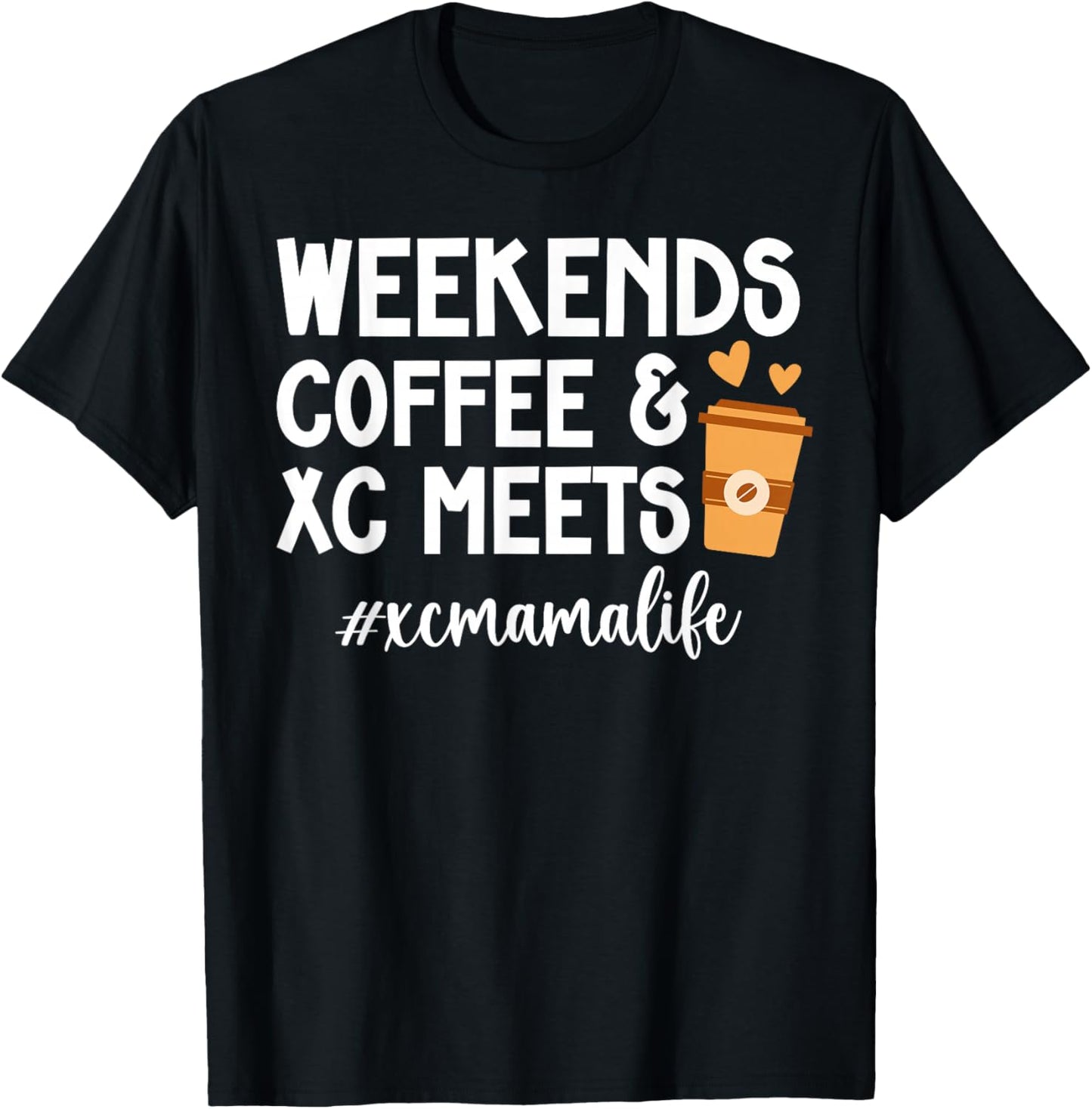 XC Mama Life Cross Country Mom Of A Cross Country Runner Mom T-Shirt - T-Shirt | Black