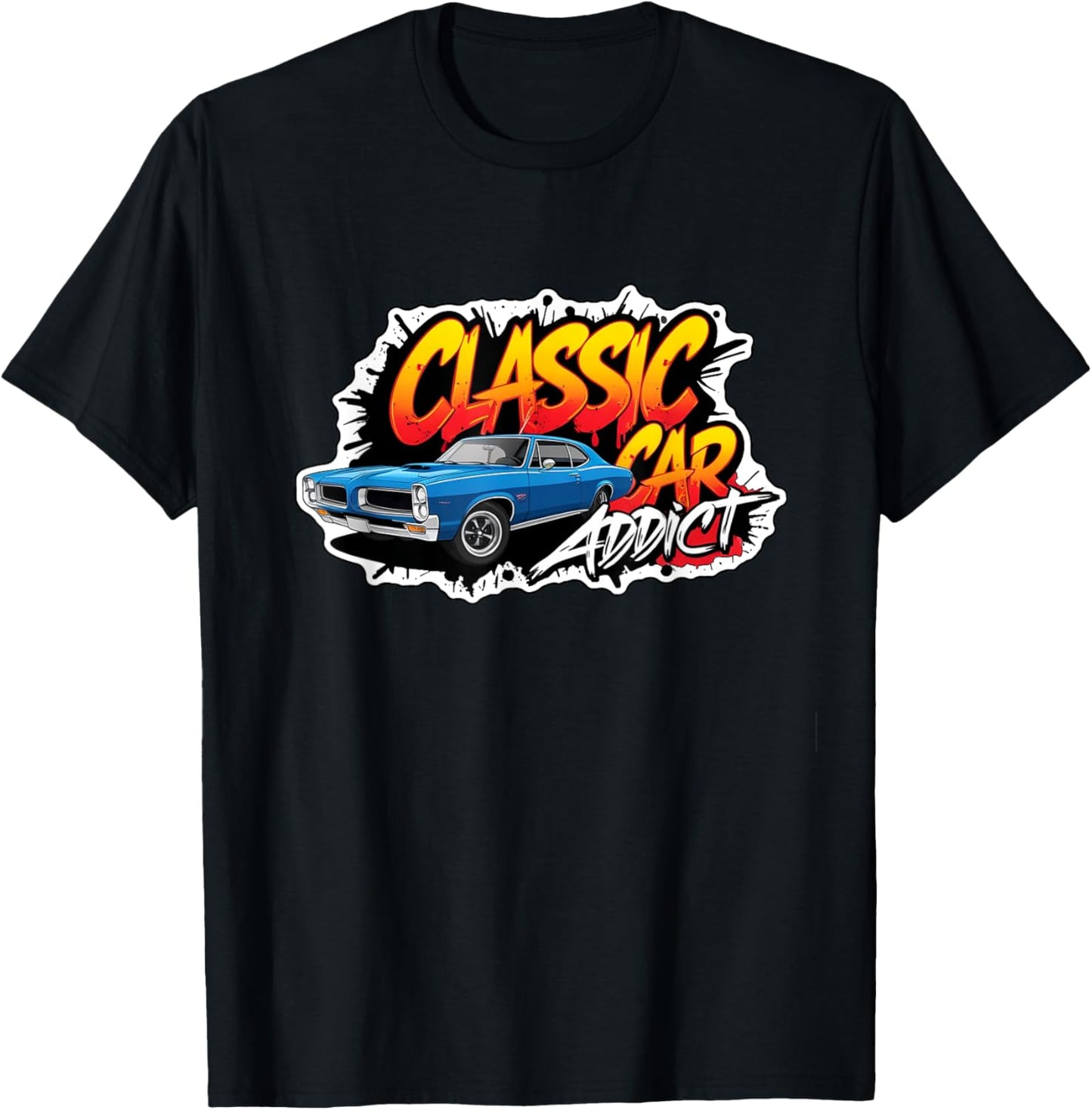 1969 69 GTO Classic Car American Muscle Racing Addict 1320 T-Shirt - T-Shirt | Black