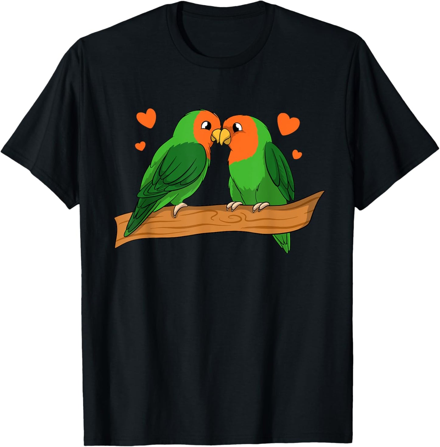 Funny Lovebirds T-Shirt - T-Shirt | Black