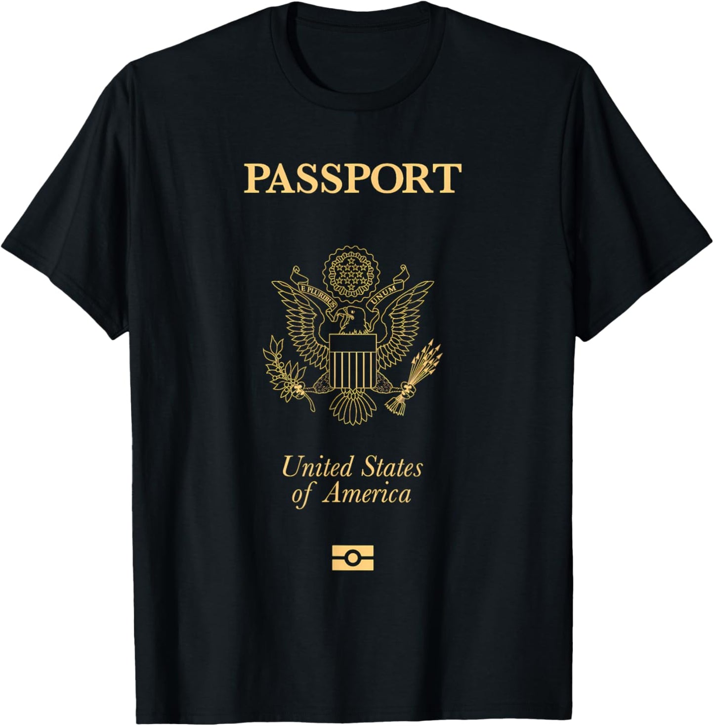 USA Passport | Patriot National Pride T-Shirt - T-Shirt | Black