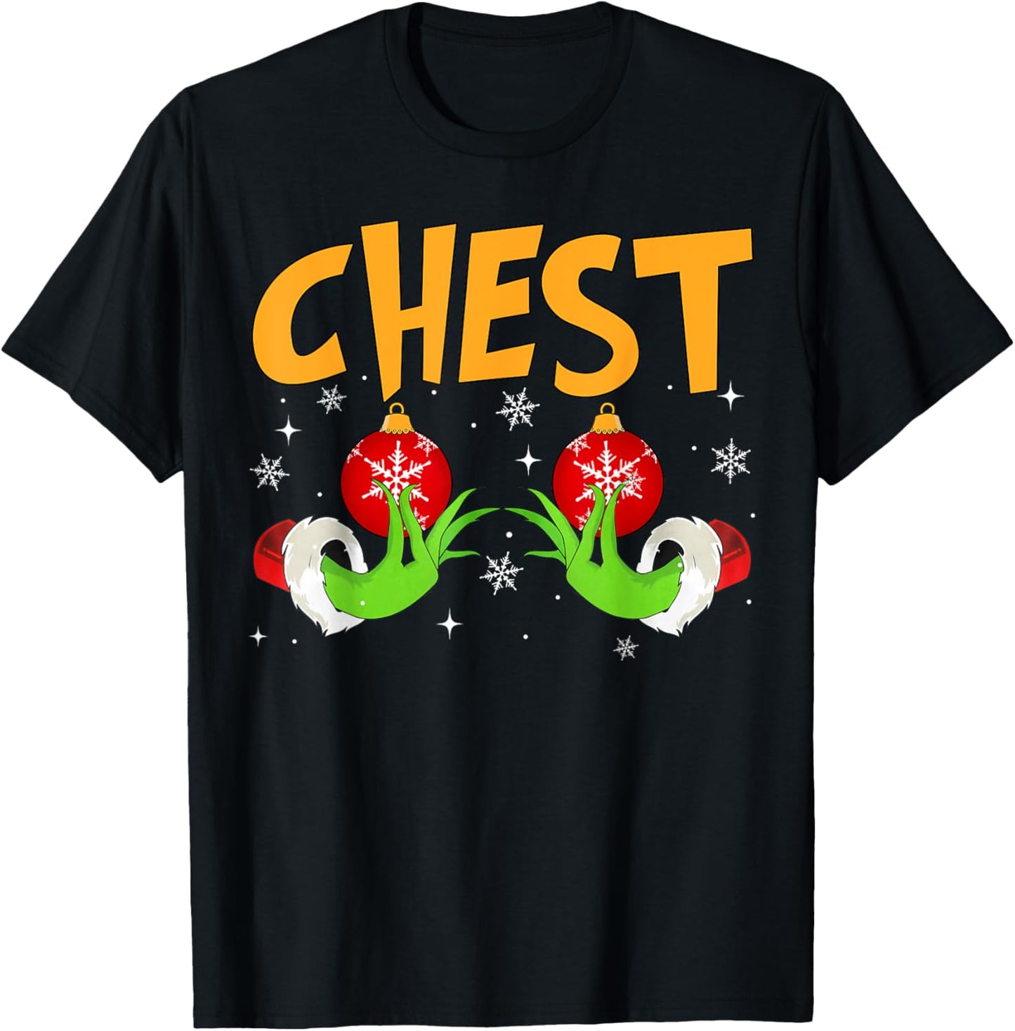 Chest Nuts Matching Chestnuts Christmas Snow Couples Women T-Shirt - T-Shirt | Black