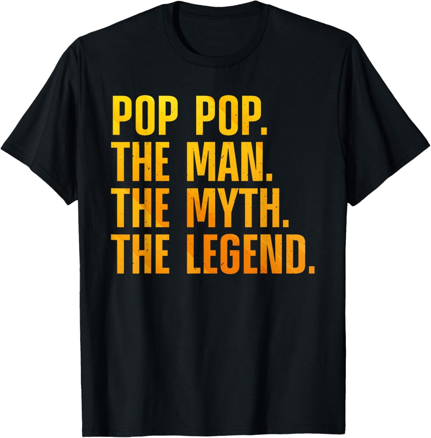 Pop Pop Art For Grandpa Grandfather From Grandkids Pop Pop T-Shirt - T-Shirt | Black